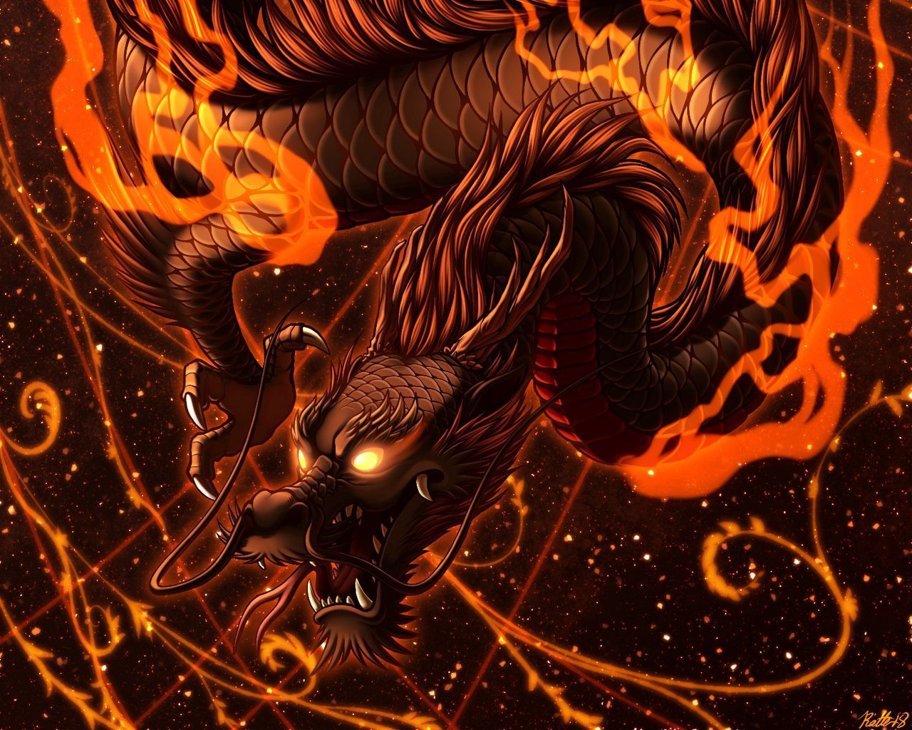 1280x1024 Free download Download wallpaper 1280x1024 dragon fire art flame snake [1280x1024] for your Desktop, Mobile & Tablet. Explore Fire Snake Wallpaper. Snake Wallpaper, Cool Snake Wallpaper, Solid Snake Wallpaper