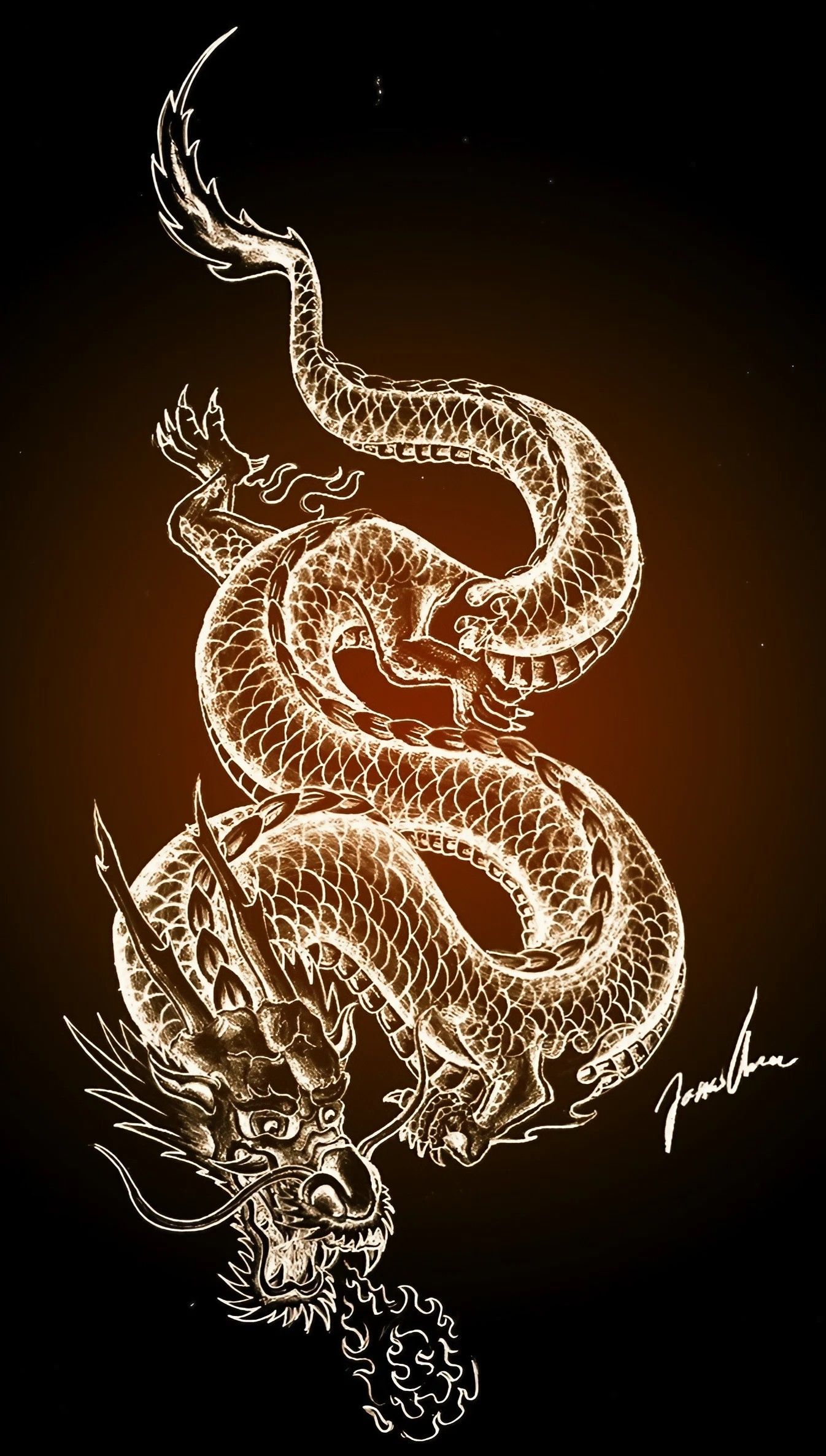 1346x2372 Chinese dragon Wallpaper Download