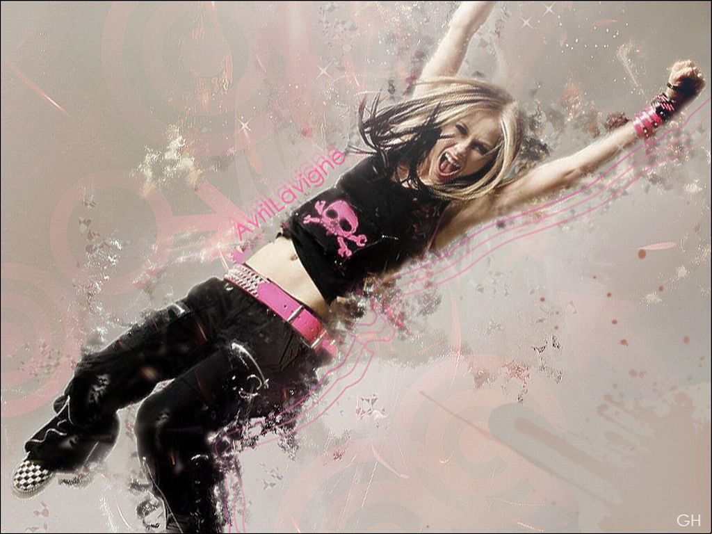 1024x768 Avril Lavigne My Skin Wallpaper