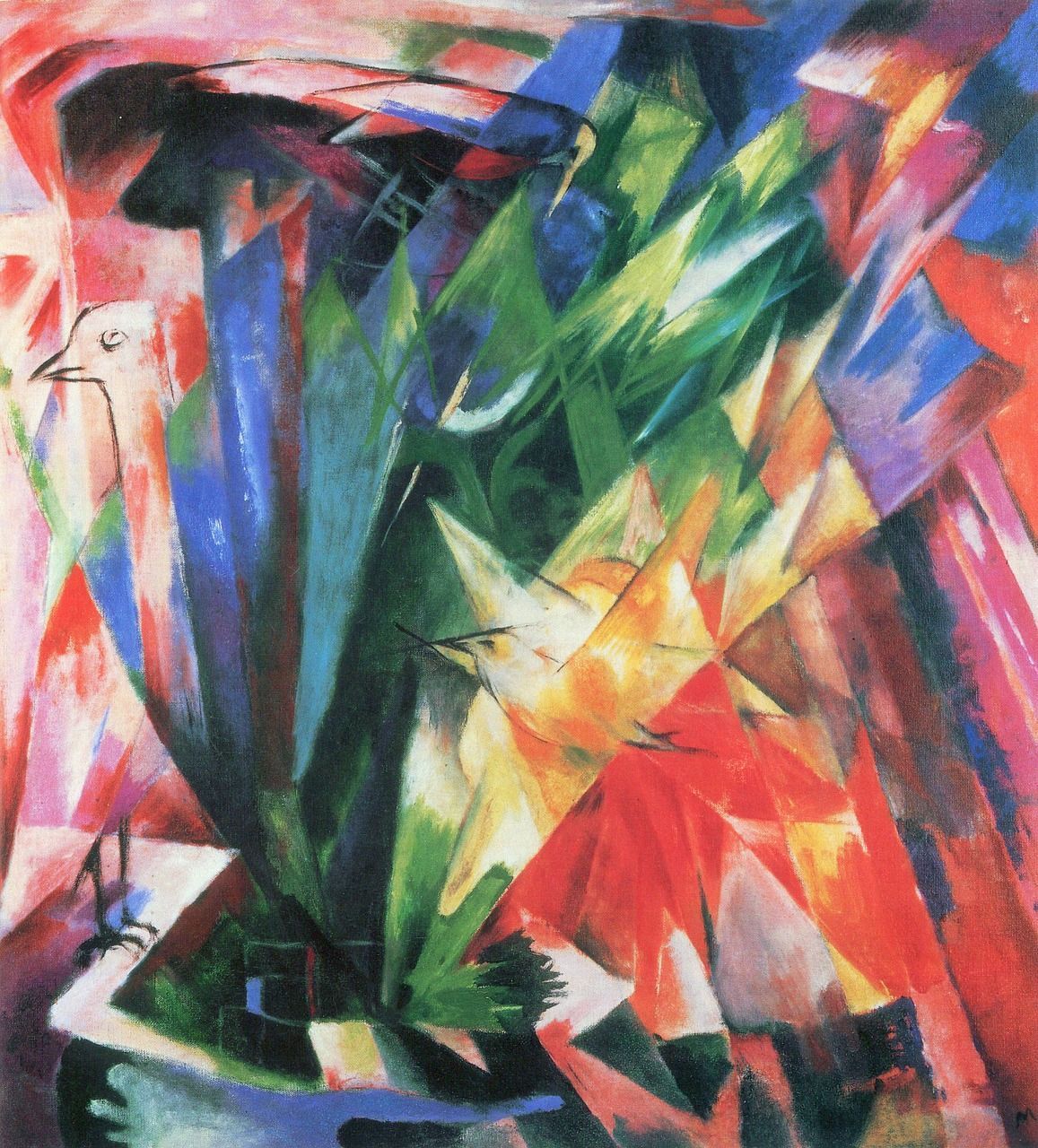 1157x1280 Download Painting Franz Marc Abstract Royalty Free Stock Illustration Image
