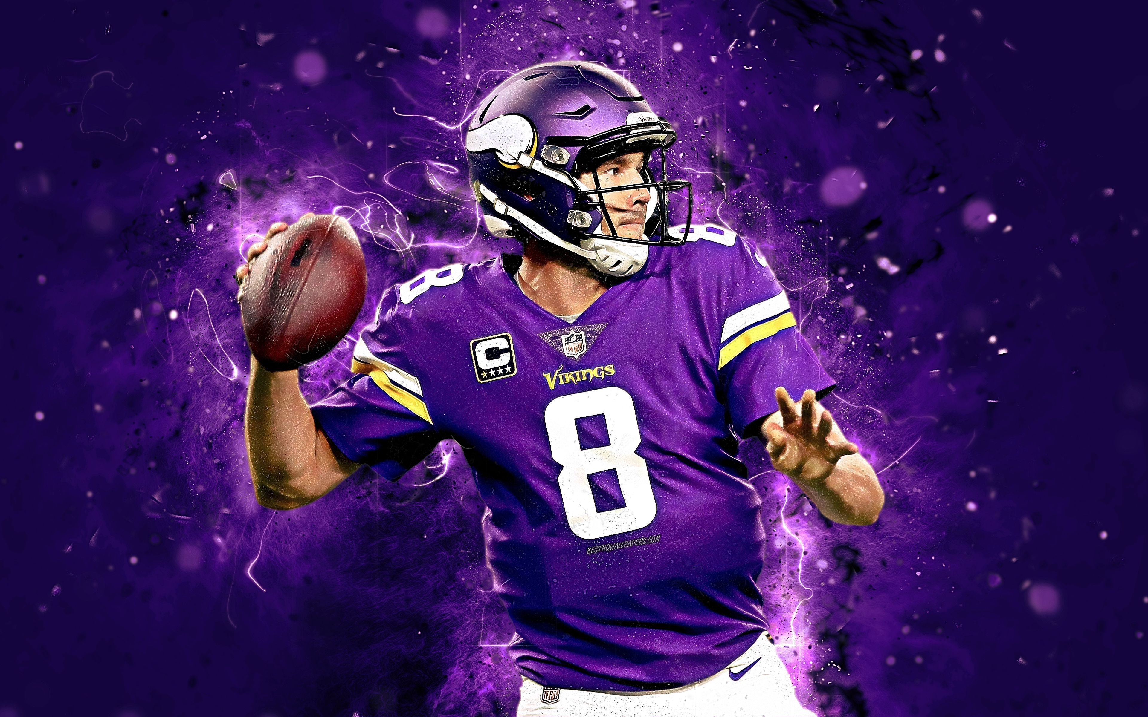 3840x2400 Kirk Cousins Vikings Wallpaper