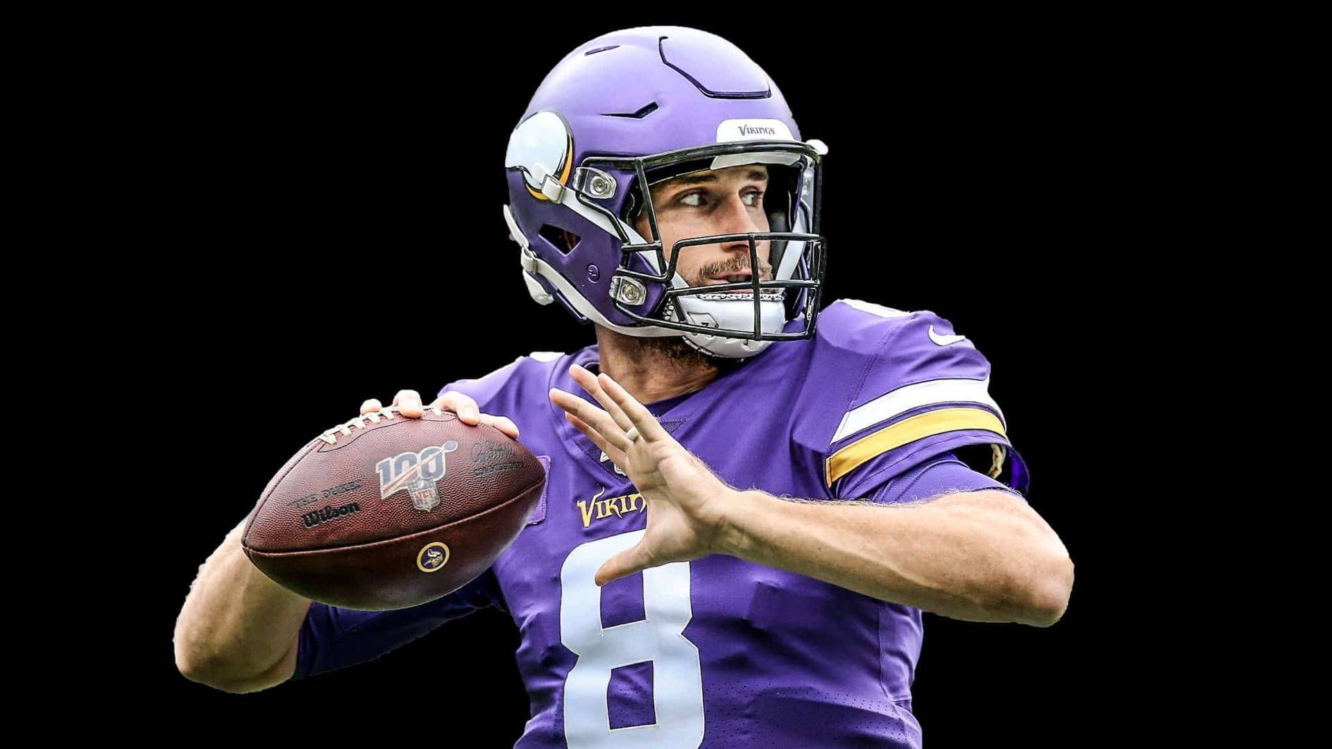 1920x1080 Download Intense Look Kirk Cousins Wallpaper