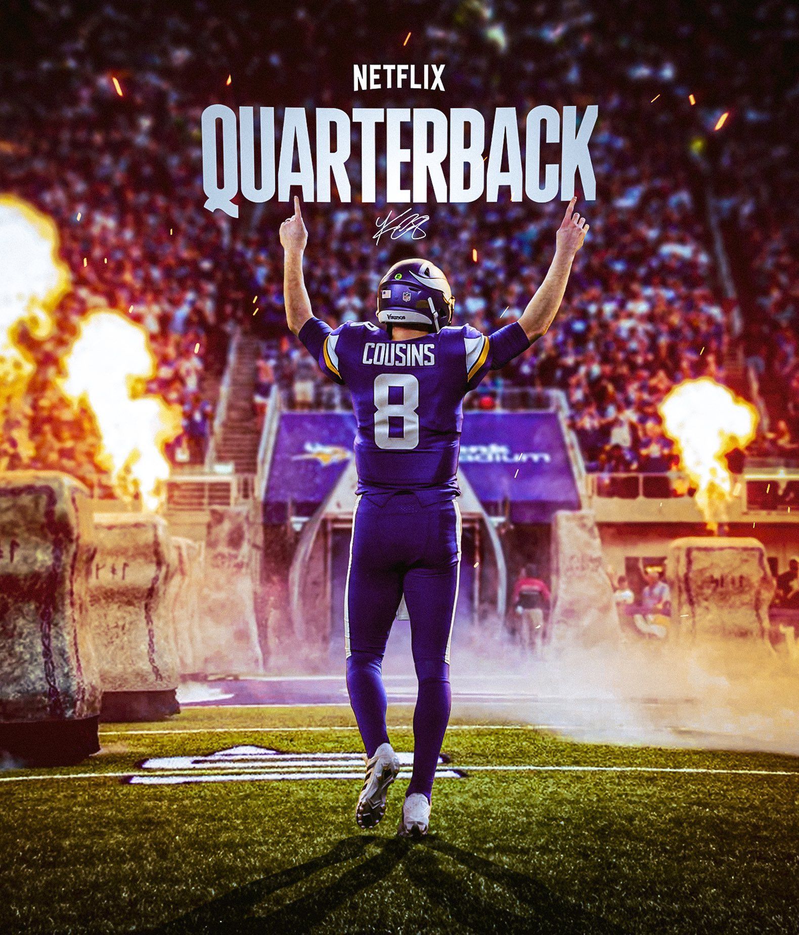 1580x1850 Rick Sosa on X: “If my critics saw me walk on water they'd say it's because I can't swim” Kirk Cousins #Quarterback #Skol / X
