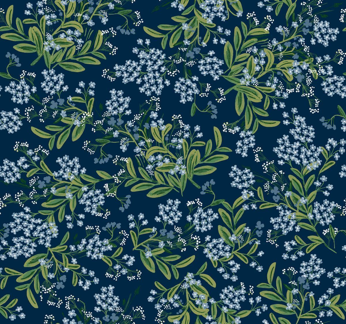 1200x1122 Rifle Paper Co. Second Edition Cornflower Wallpaper