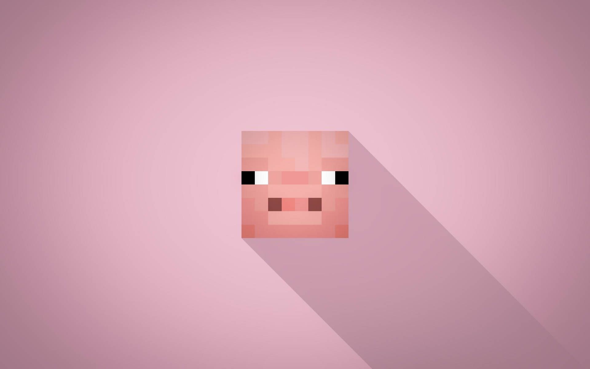1920x1200 Download A vibrant scene from Minecraft gaming with adorable pink pig avatar. Wallpaper