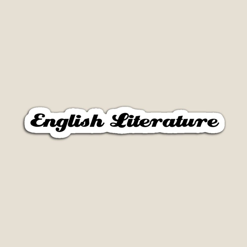 1000x1000 English Literature School Subject Sticker