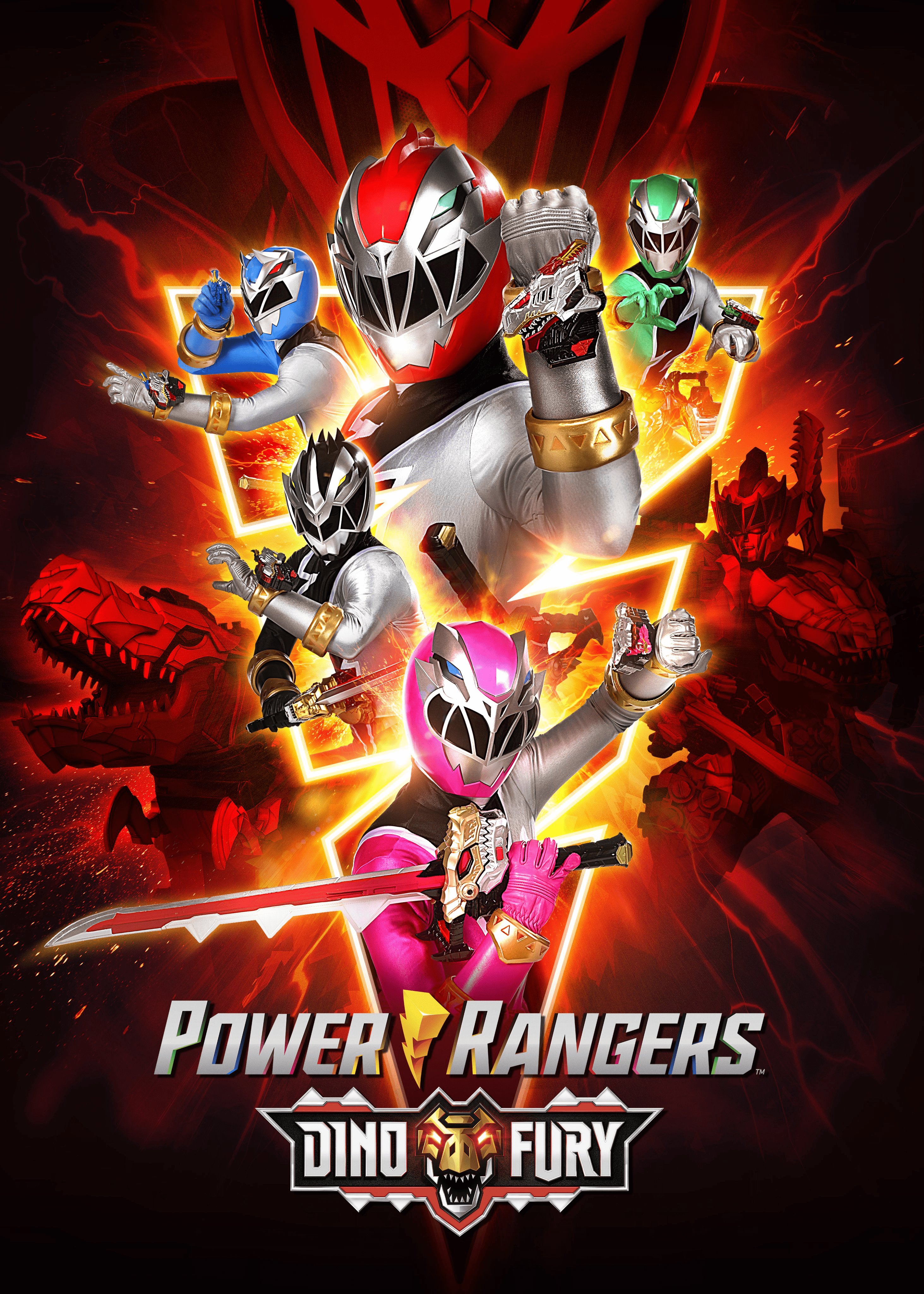 2926x4096 Power Rangers Dino Fury