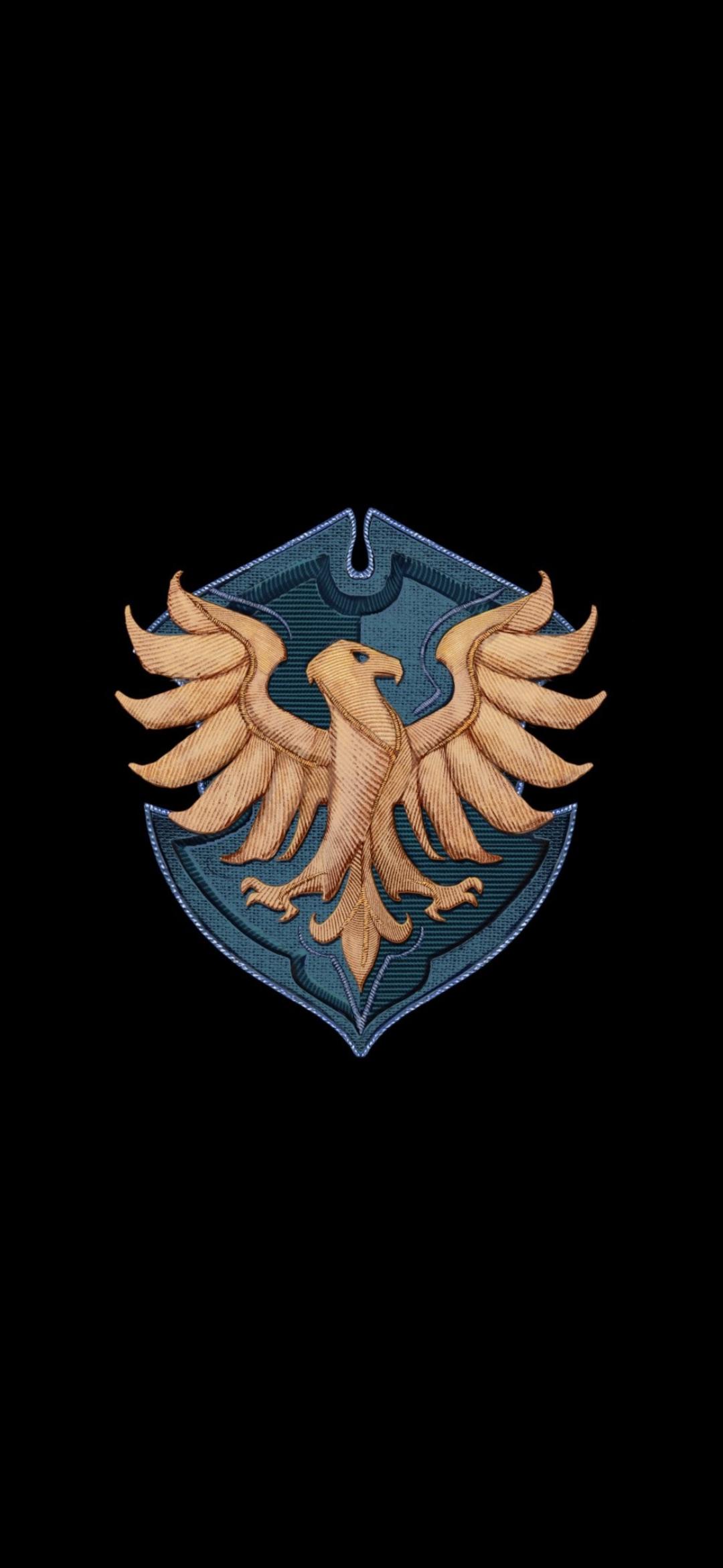 1080x2340 Hogwarts Legacy crest (1080x2340)