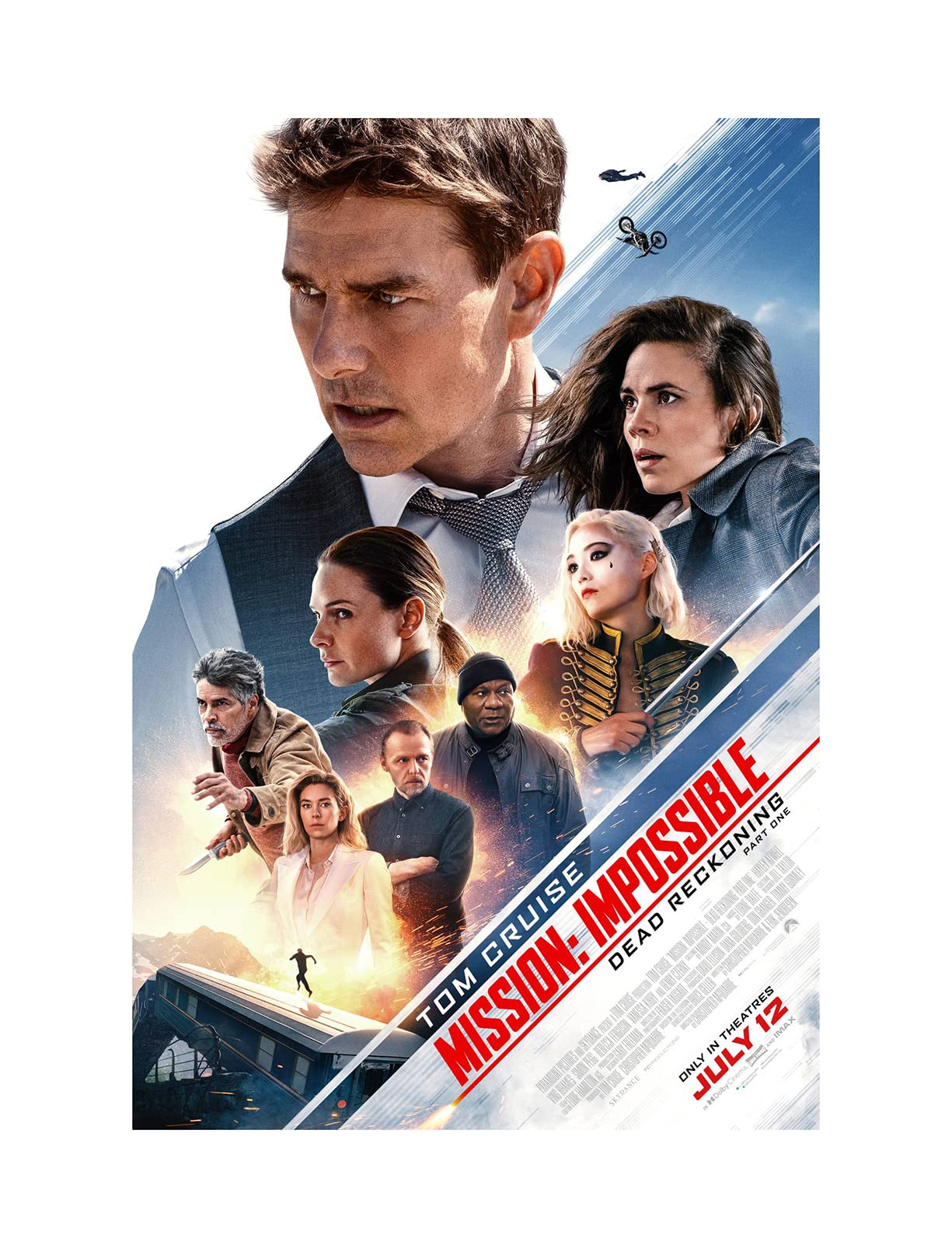 1225x1606 MCERMR Mission Impossible Poster Dead Reckoning Part One Movie Posters Prints Bedroom Decor Silk Canvas for Wall Art Print Gift Home Decor Unframe Poster 16x24inch 40x60cm: Posters & Prints