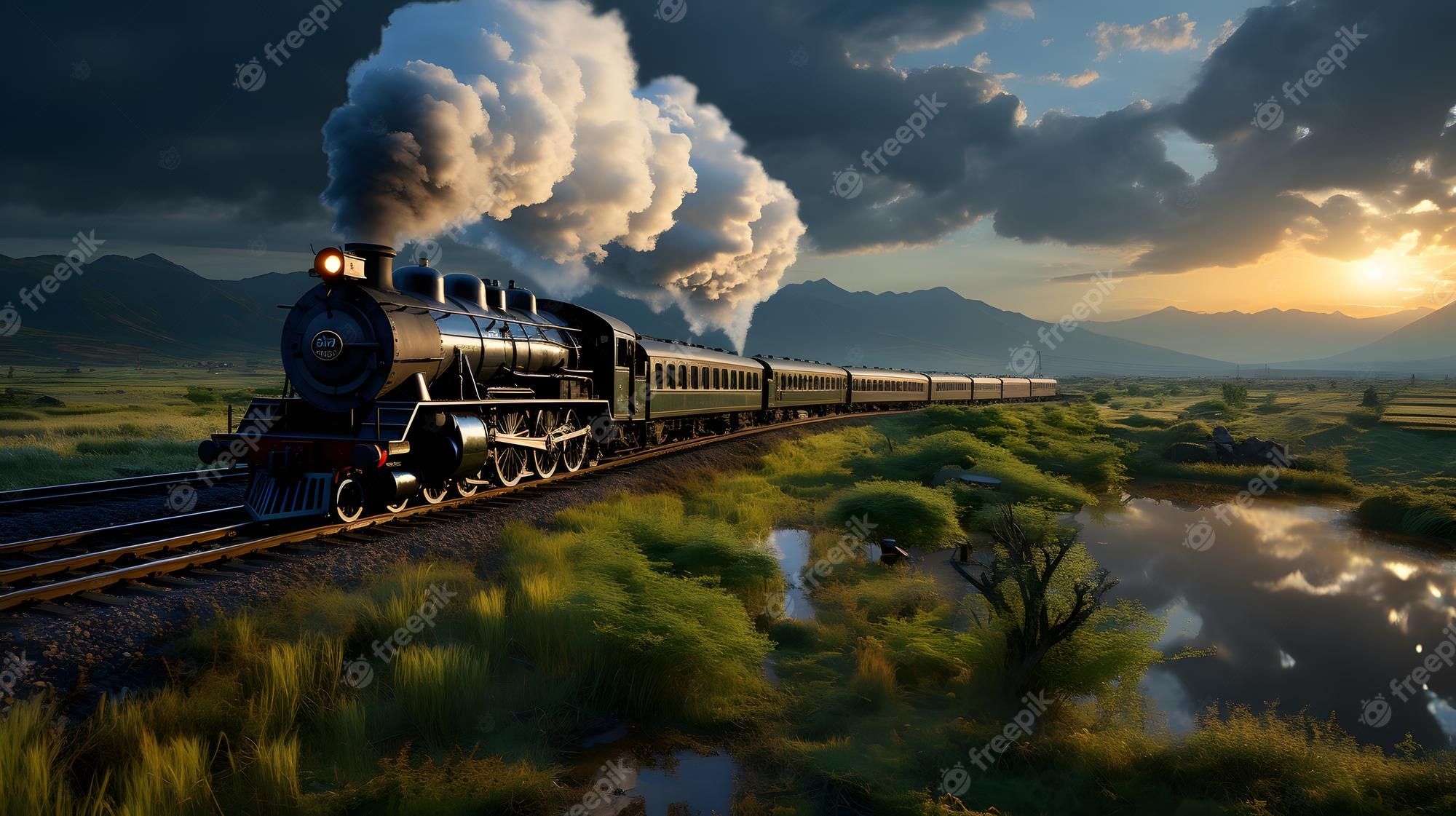2000x1121 Steam Locomotive Image