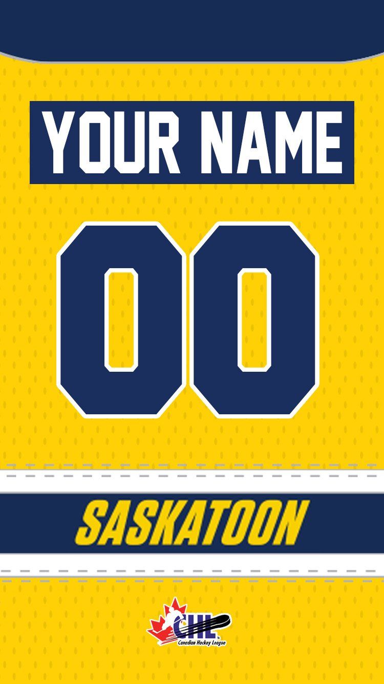 750x1334 Saskatoon Blades 在 Twitter: WALLPAPER WEDNESDAY: From now until 1:30pm we will be taking requests for custom jersey wallpaper in our Blue and Yellow styles. Here's how it works