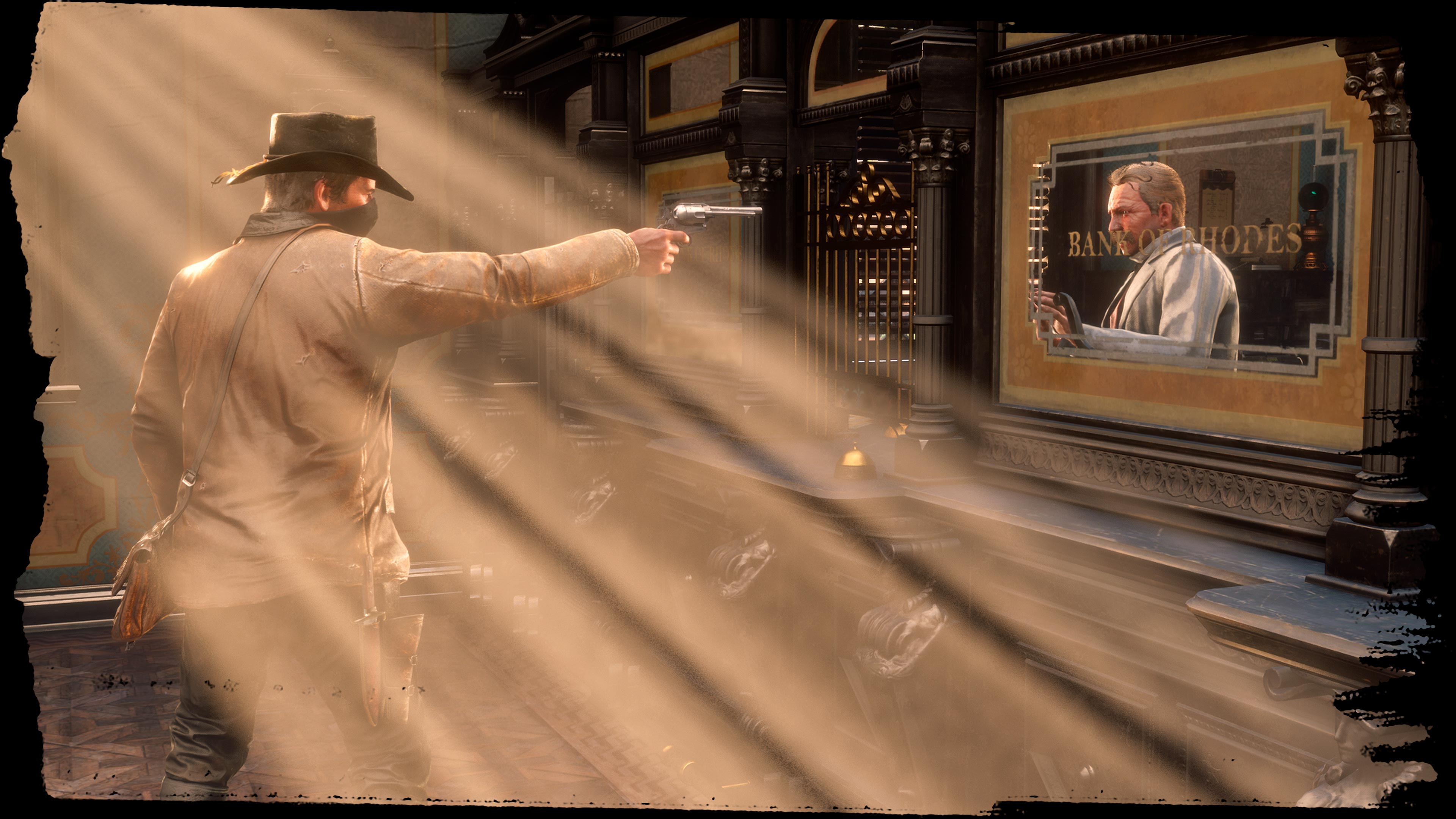 3840x2160 Rhodes Bank Robbery Dead Redemption