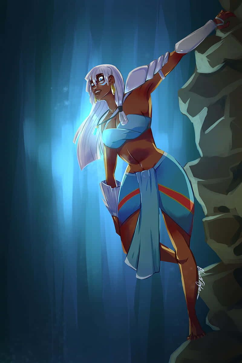 800x1202 Download Atlantis The Lost Empire Princess Kida Climbing Wallpaper