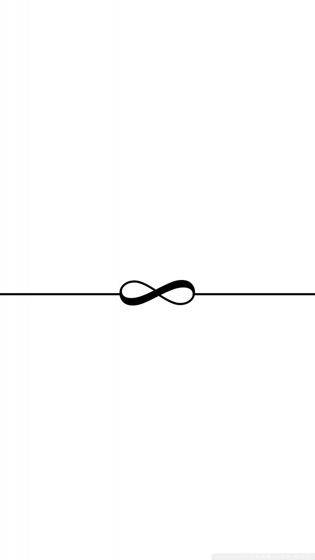 1080x1920 Infinity Symbol White Background Ultra HD Desktop Background Wallpaper for 4K UHD TV : Multi Display, Dual & Triple Monitor : Tablet
