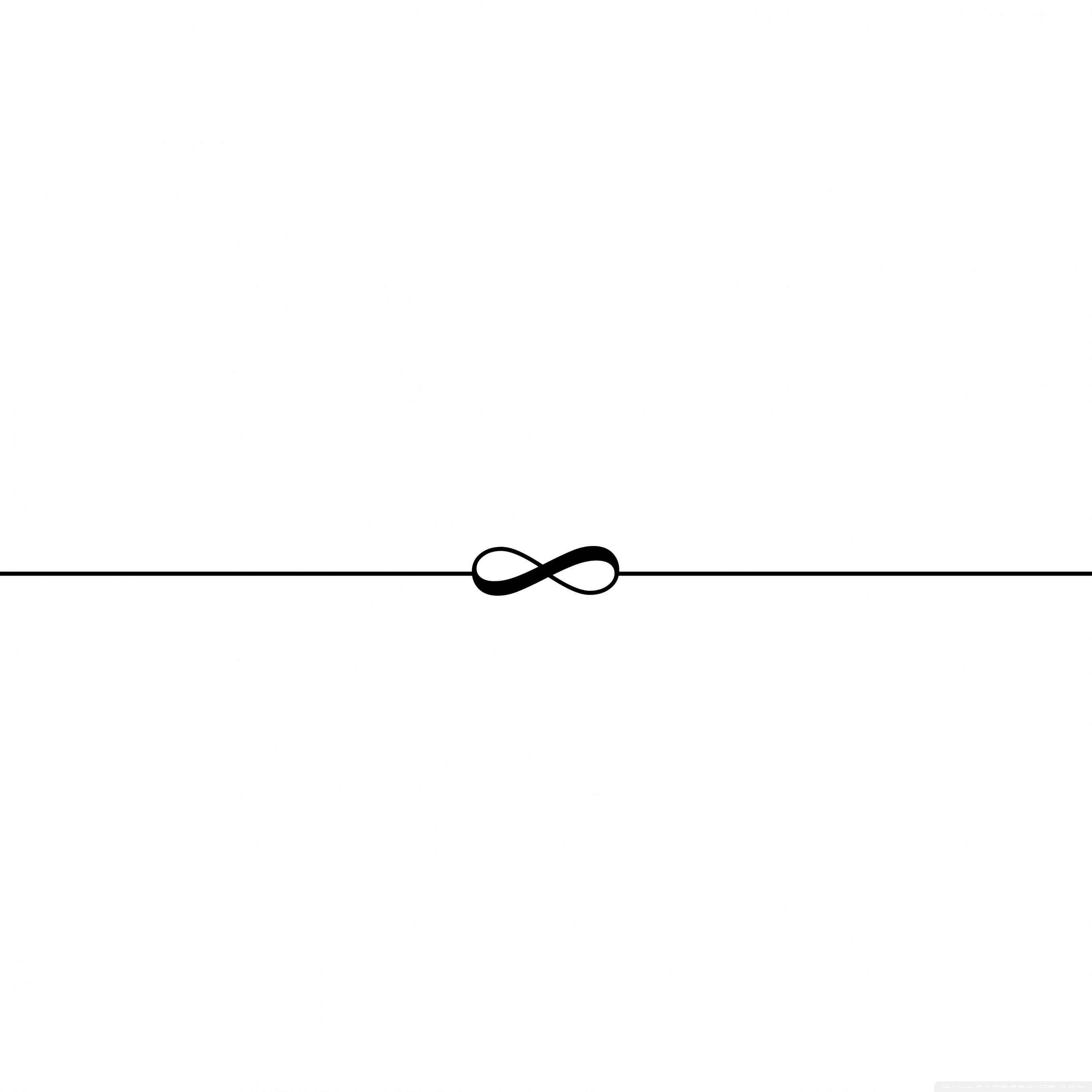 2732x2732 Infinity Symbol White Background Ultra HD Desktop Background Wallpaper for 4K UHD TV : Multi Display, Dual & Triple Monitor : Tablet