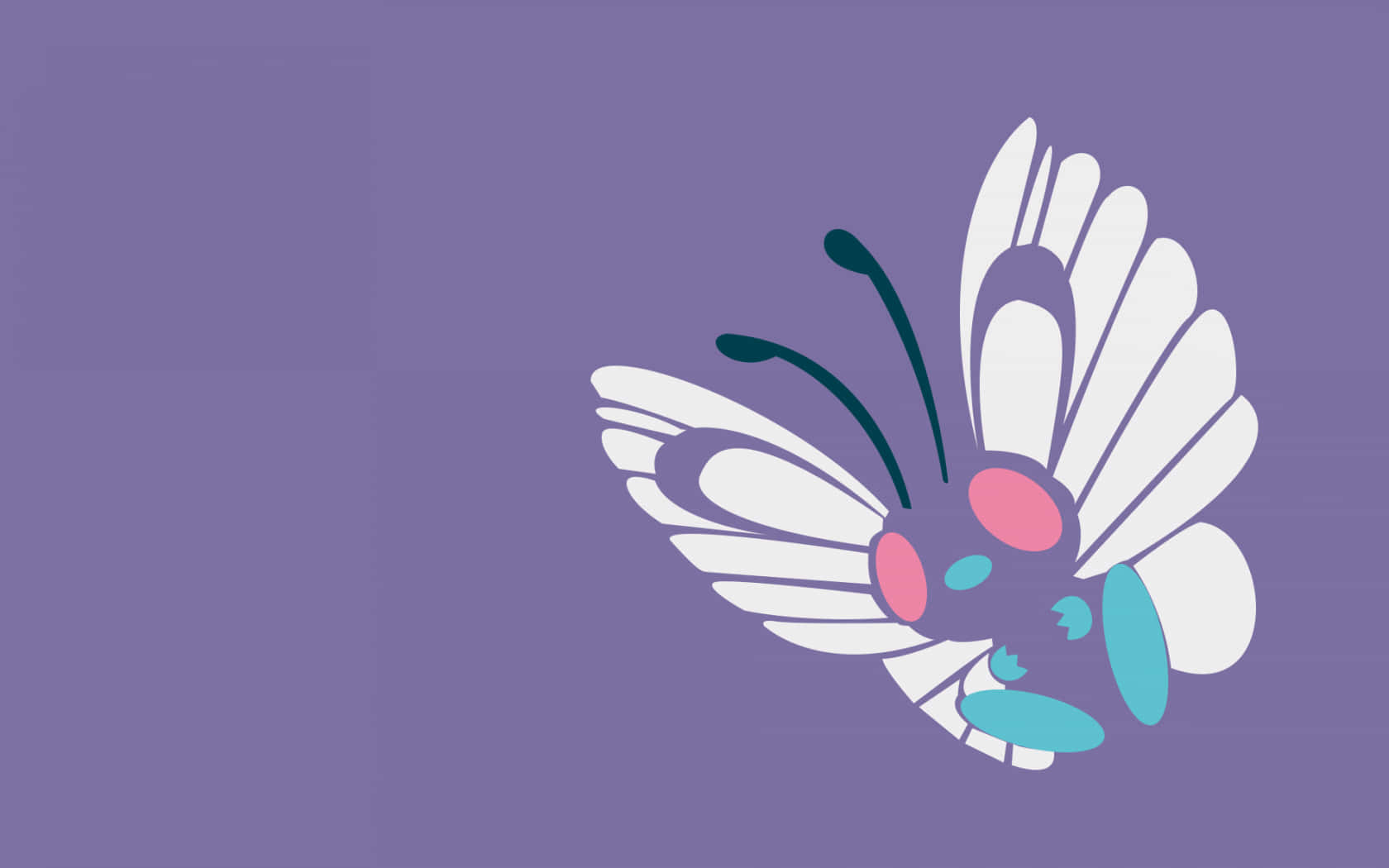 1680x1050 Download Butterfree Simple Art HD Wallpaper