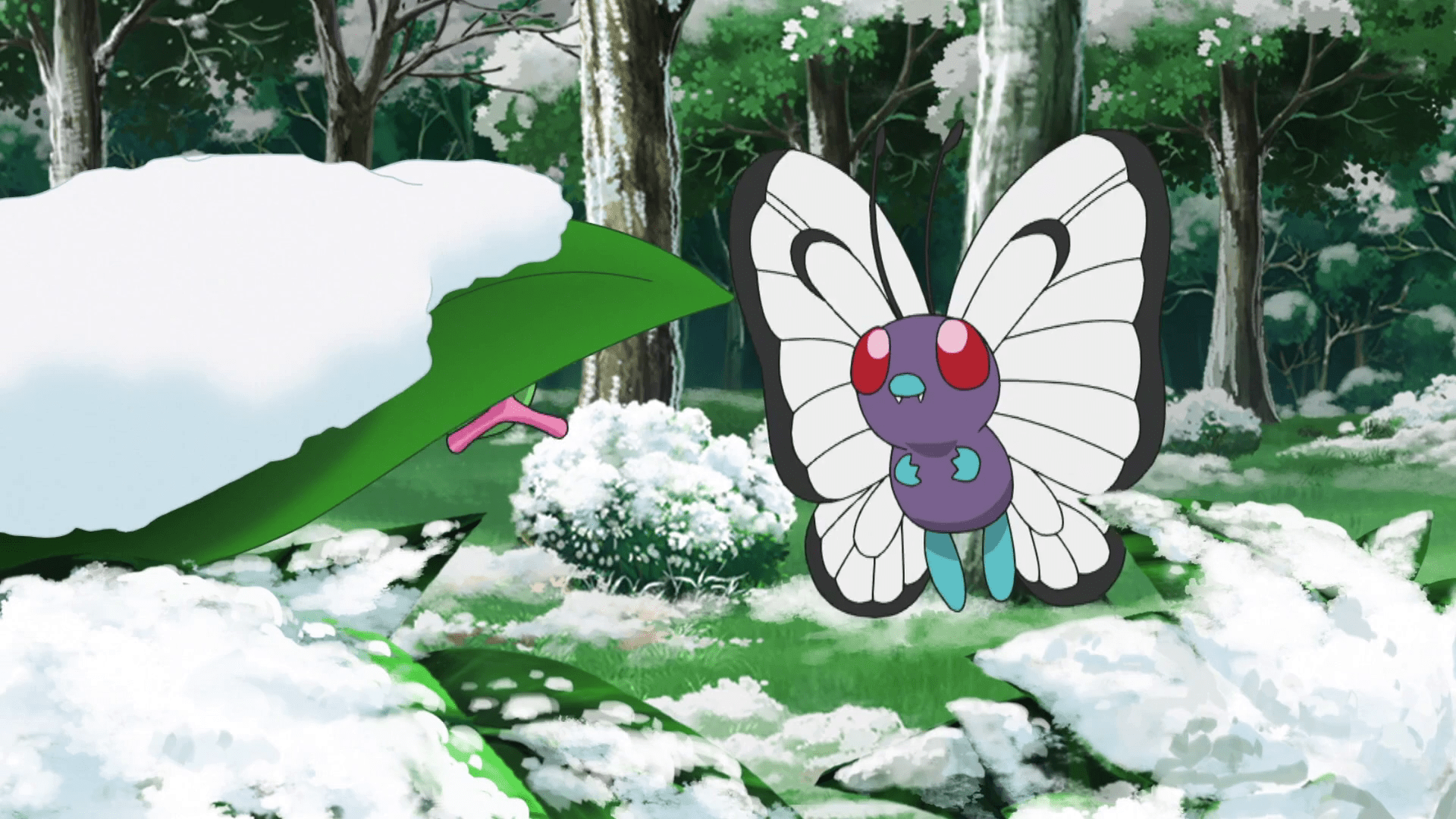 1920x1080 Goh's Butterfree. Pokémon