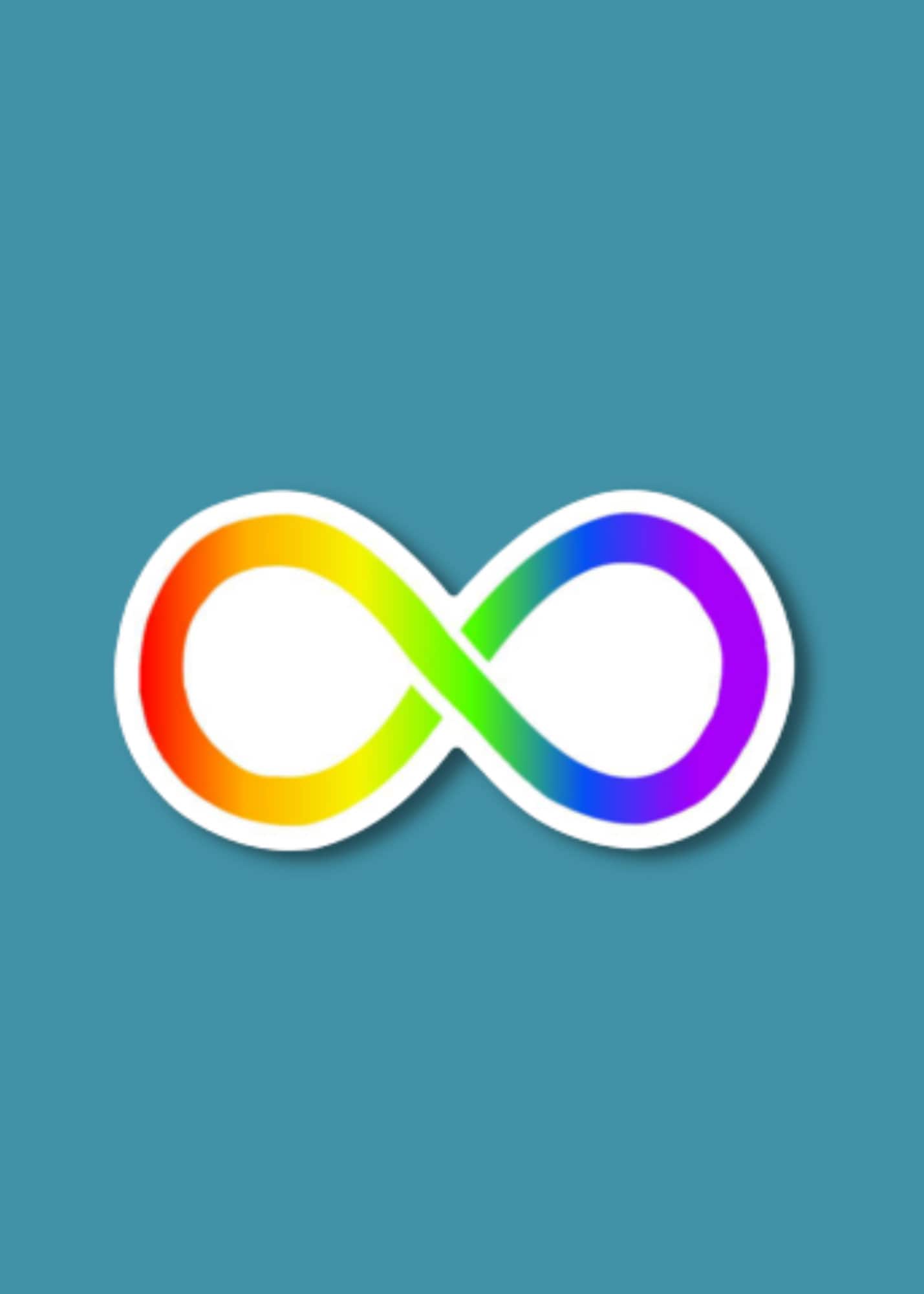 1429x2000 Neurodivergent Infinity Symbol Sticker Autism Pride Autism