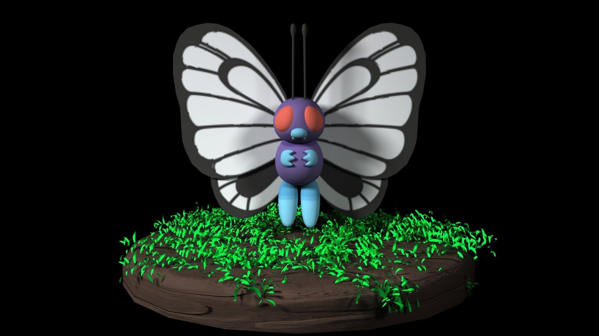 1920x1080 3D Pokemon-:Butterfree