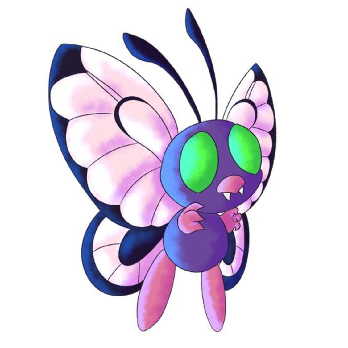 1128x1128 Download Butterfree 3D Art Wallpaper