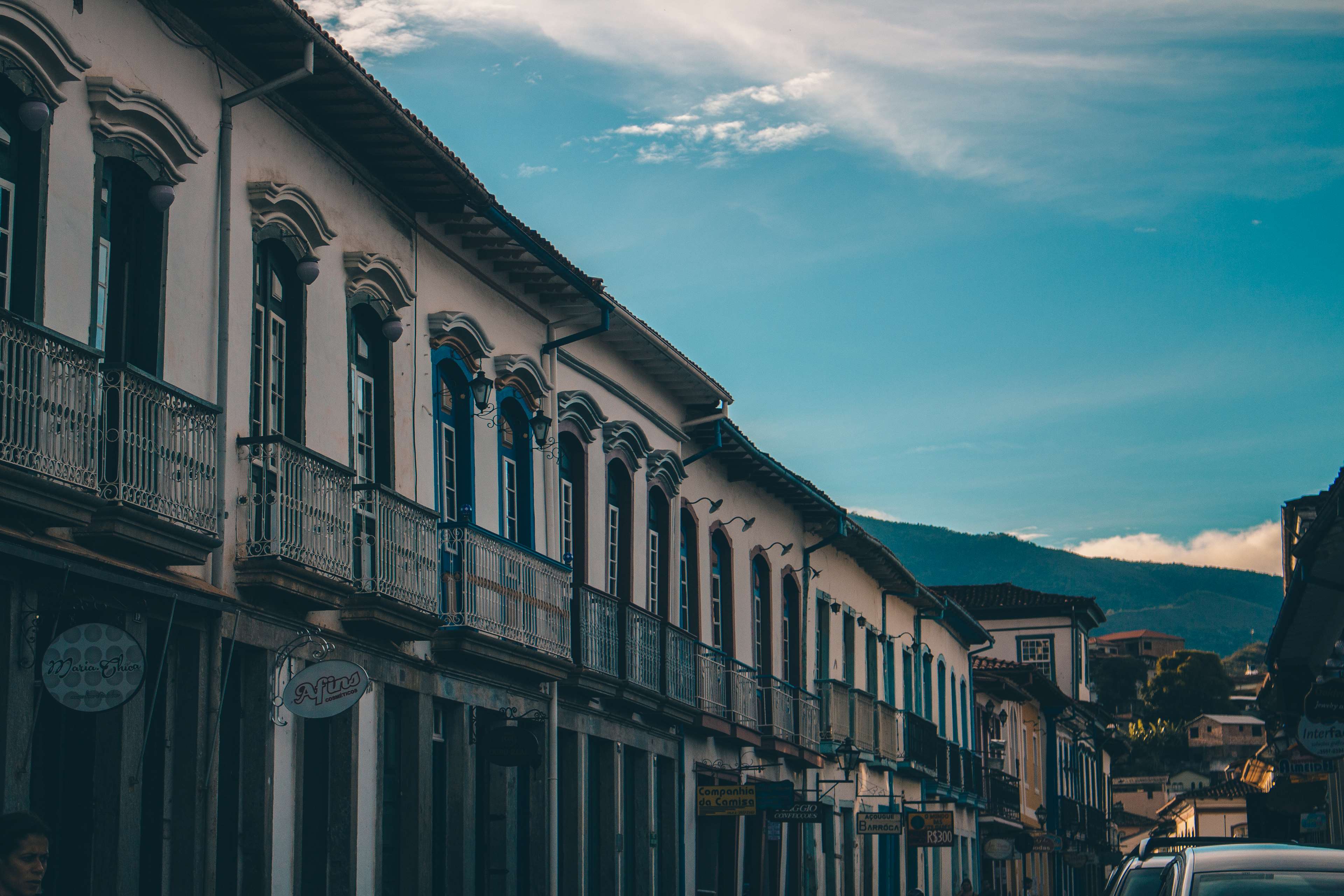 3840x2560 architect, architecture, blue sky, brazil, church, church building, historic, mariana, minas gerais, ouro preto, sky, street, tourist 4k wallpaper