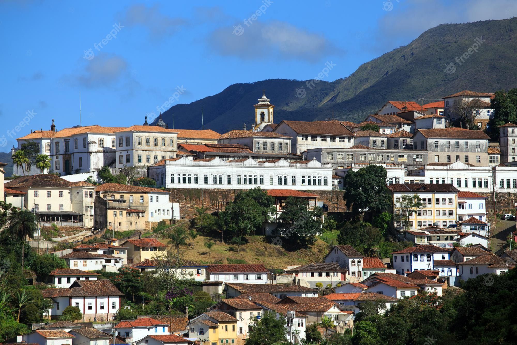 2000x1334 Premium Photo. Streets of the famous historical town ouro preto, minas gerais, brazil