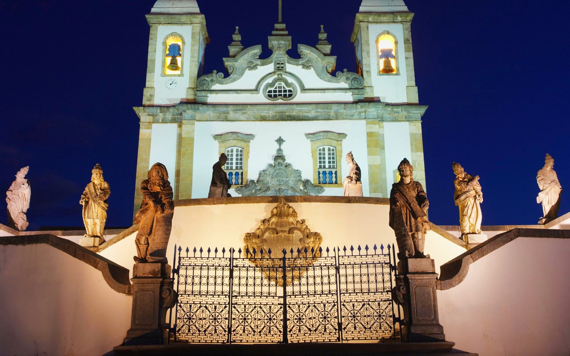 1920x1200 Wallpaper / Aleijadinho, architect, Minas Gerais, Congonhas, Brazil, 1080P, Twelve Prophets, The Church complex of BOM Jesus do Congonhas free download