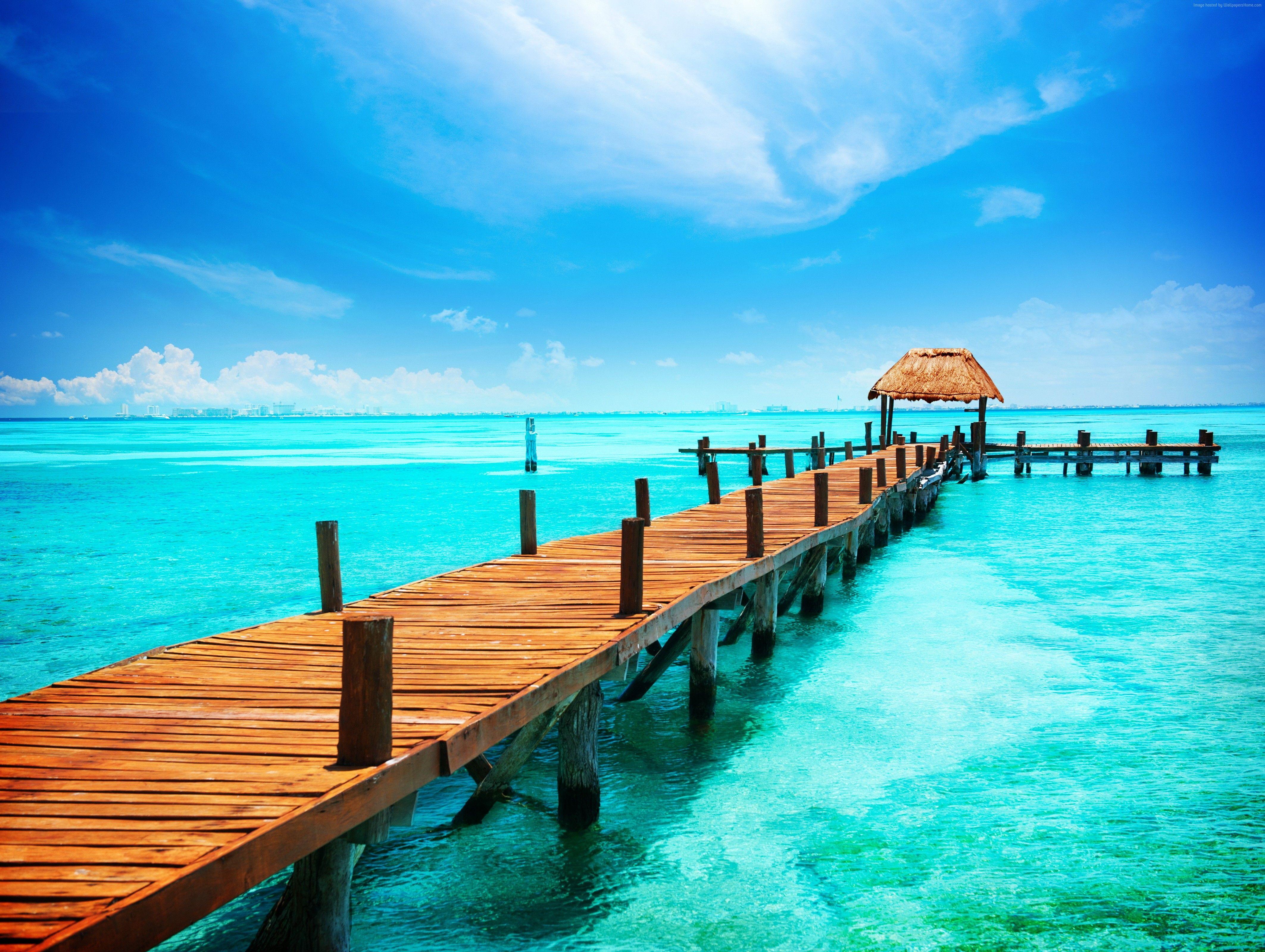 4250x3200 Wallpaper Mexico, 5k, 4k wallpaper, Cancun, The Caribbean, shore