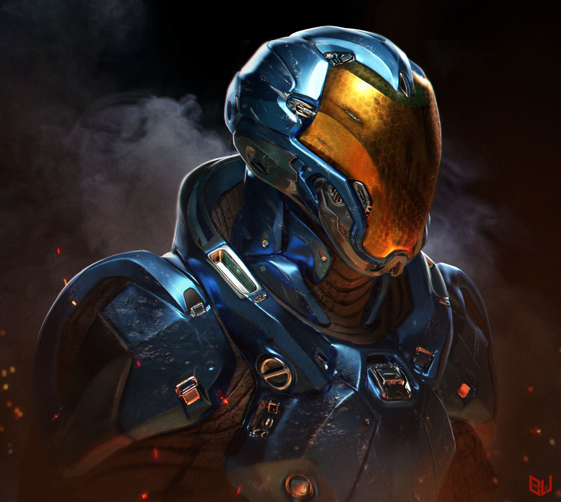 1920x1718 Sci Fi Soldier Concept Art
