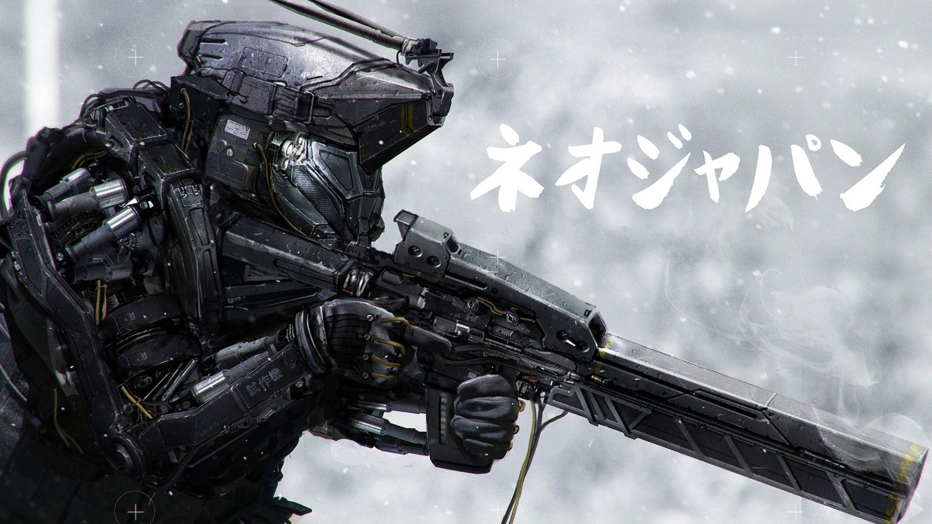 1920x1080 soldier, futuristic, military, digital art, gun, artwork, robot, cyborg, science fictionx1080 Wallpaper