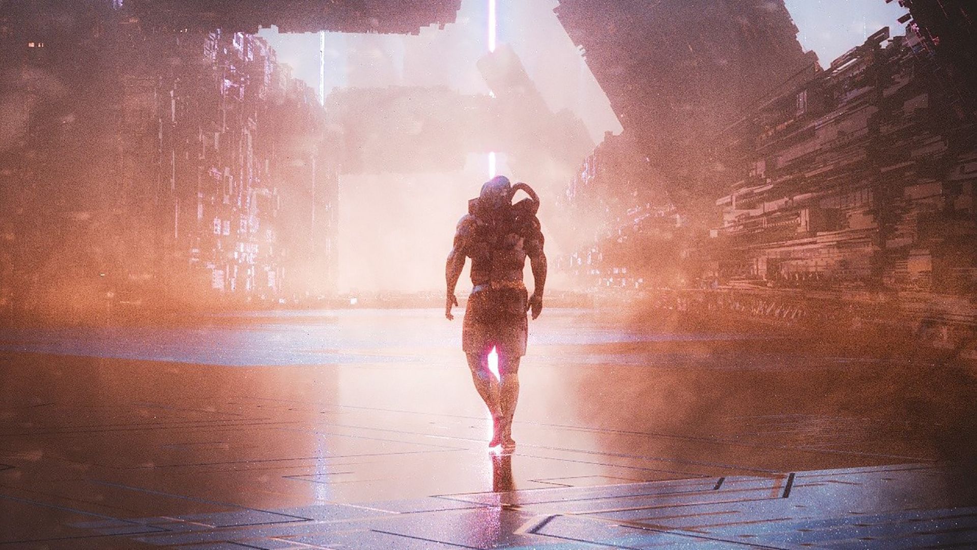 1920x1080 HD desktop wallpaper: Men, Sci Fi, Soldier, Futuristic download free picture