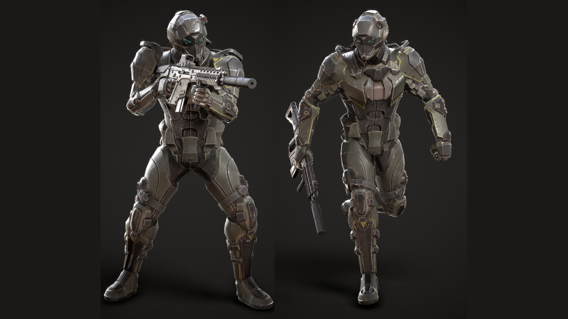 1920x1080 SciFi Soldier in Characters