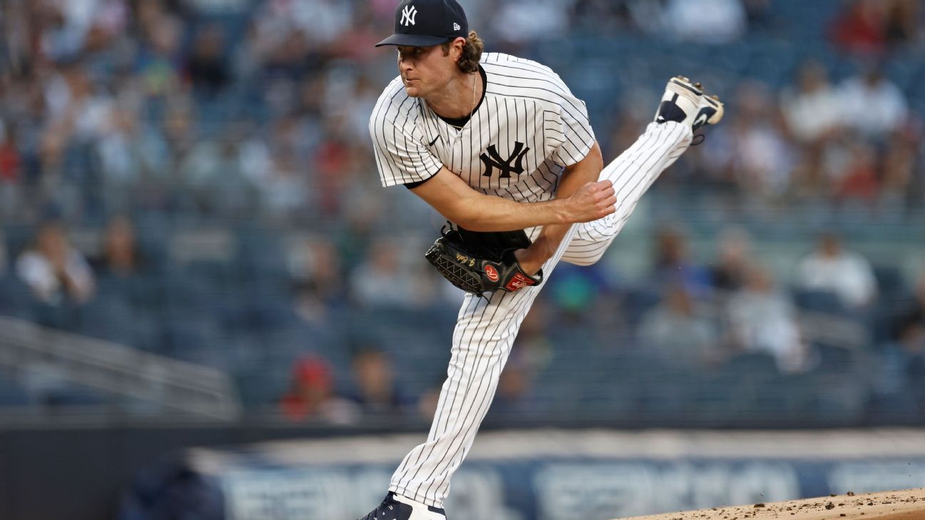 1296x729 New York Yankees' Gerrit Cole Sharp In First Start Since Contracting COVID 19
