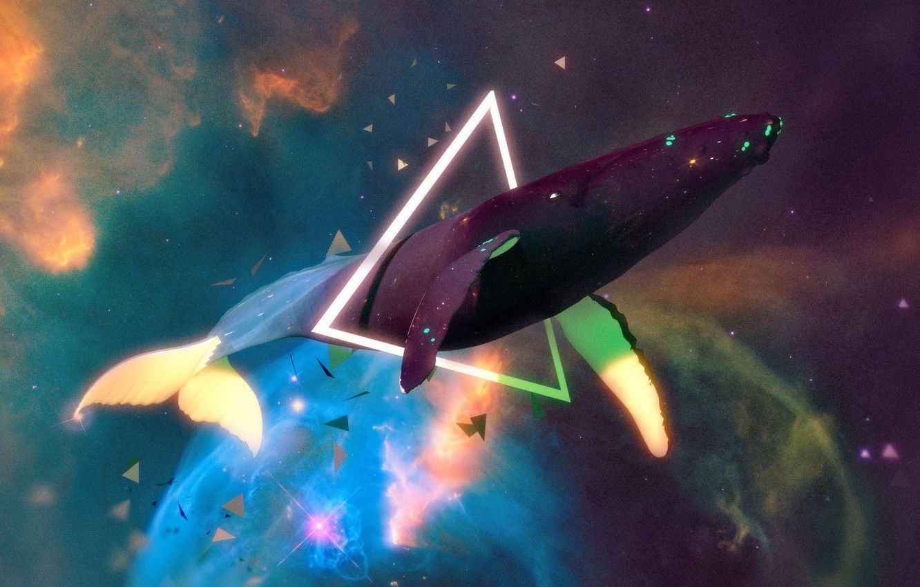 1332x850 Space Whale Wallpaper