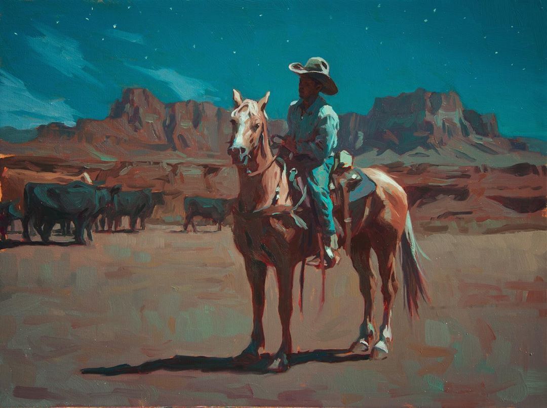 1080x807 Cowboys and Indians: Incredible Western Paintings by Mark Maggiori Design You Trust