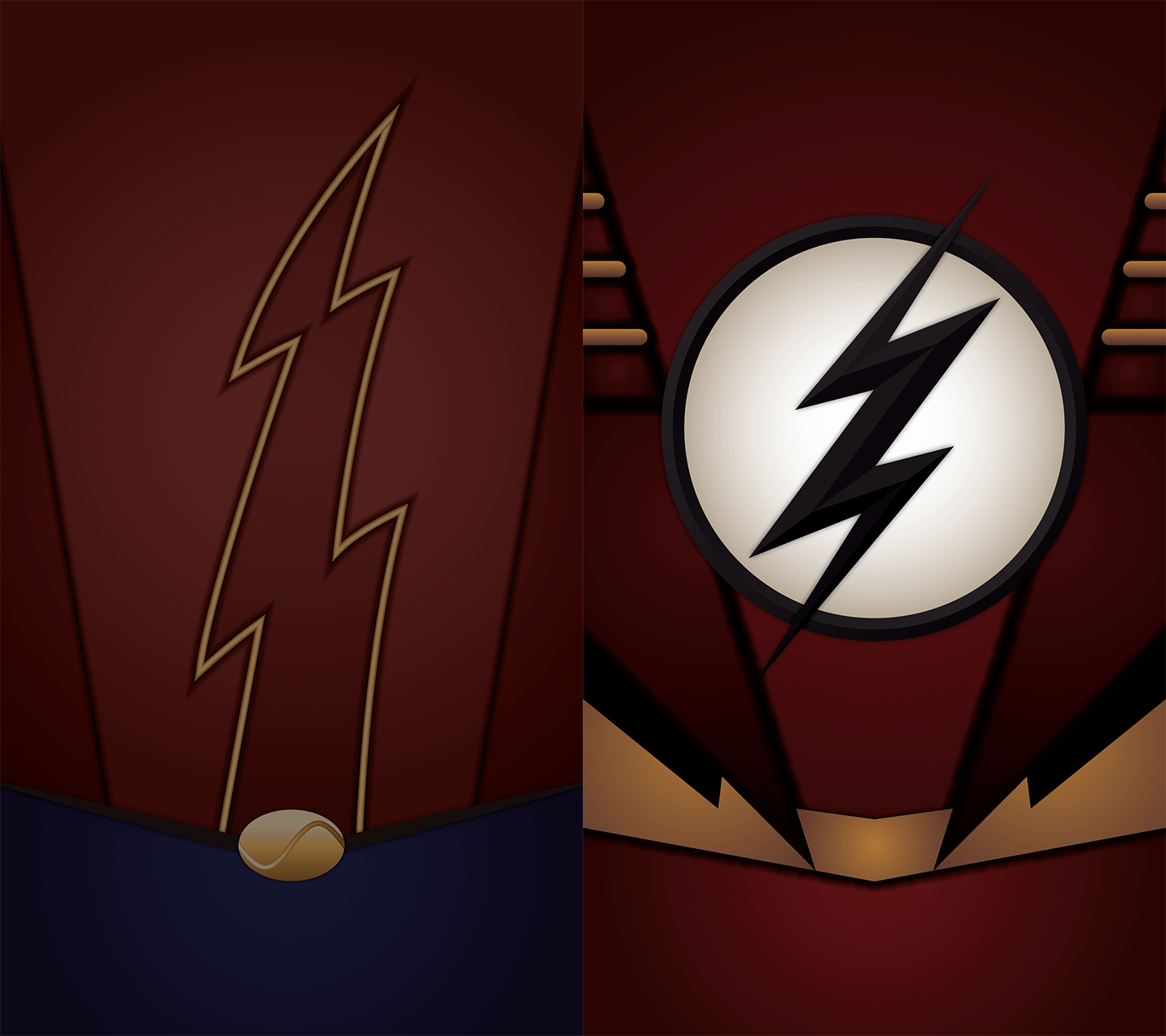 1440x1280 I made some wallpaper for the other Jay Garrick and Jessie Quick