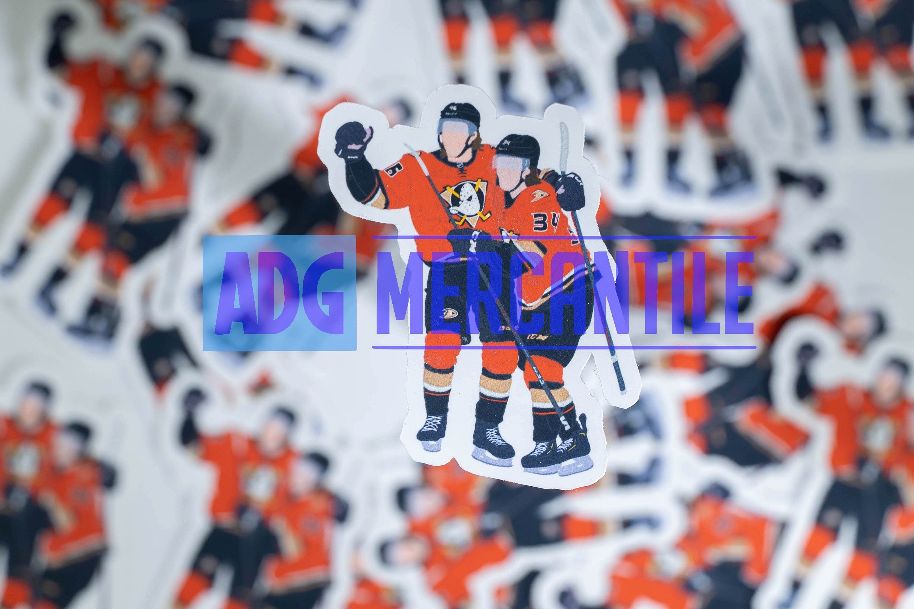 3000x2000 Trevor Zegras and Jamie Drysdale First Goal Celebration