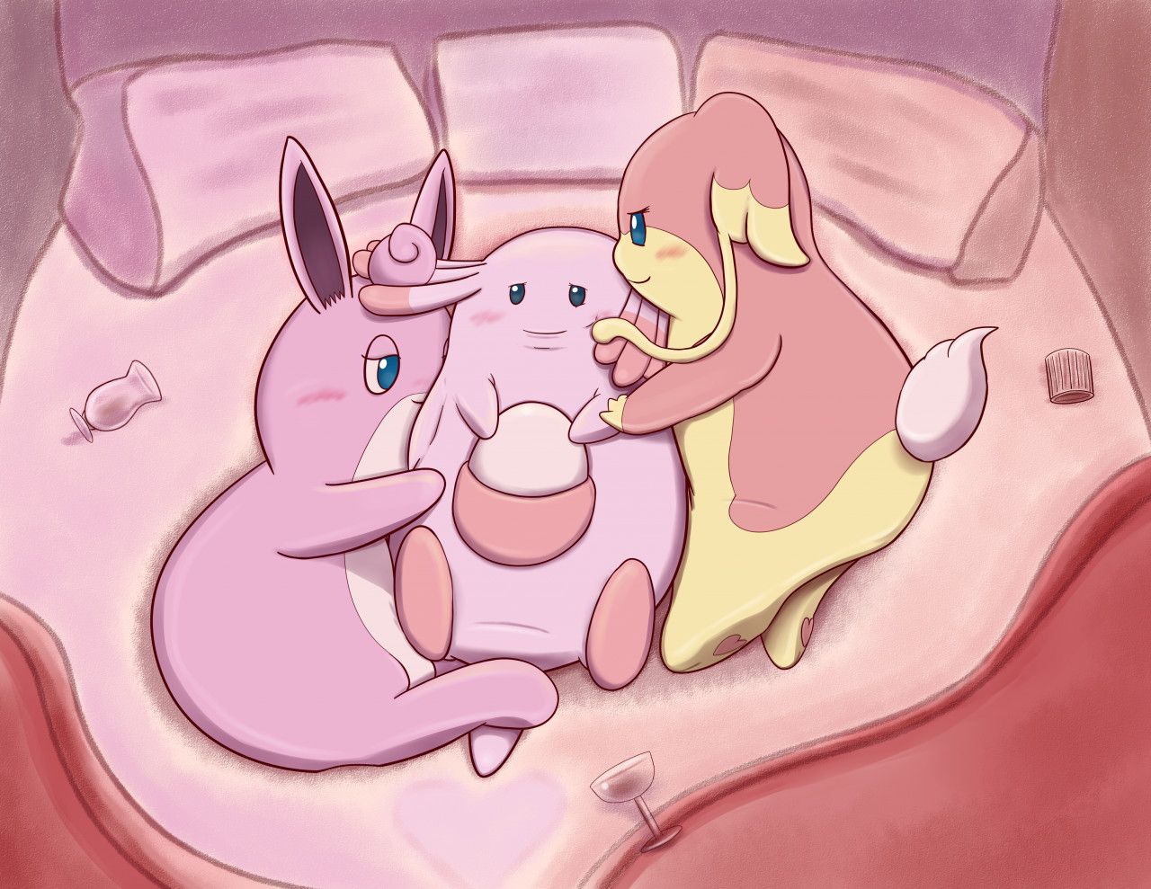 1280x989 Gals Get Lucky (Chansey Transformation, Part 3 /3) by Mewscaper - Fur Affinity [dot] net