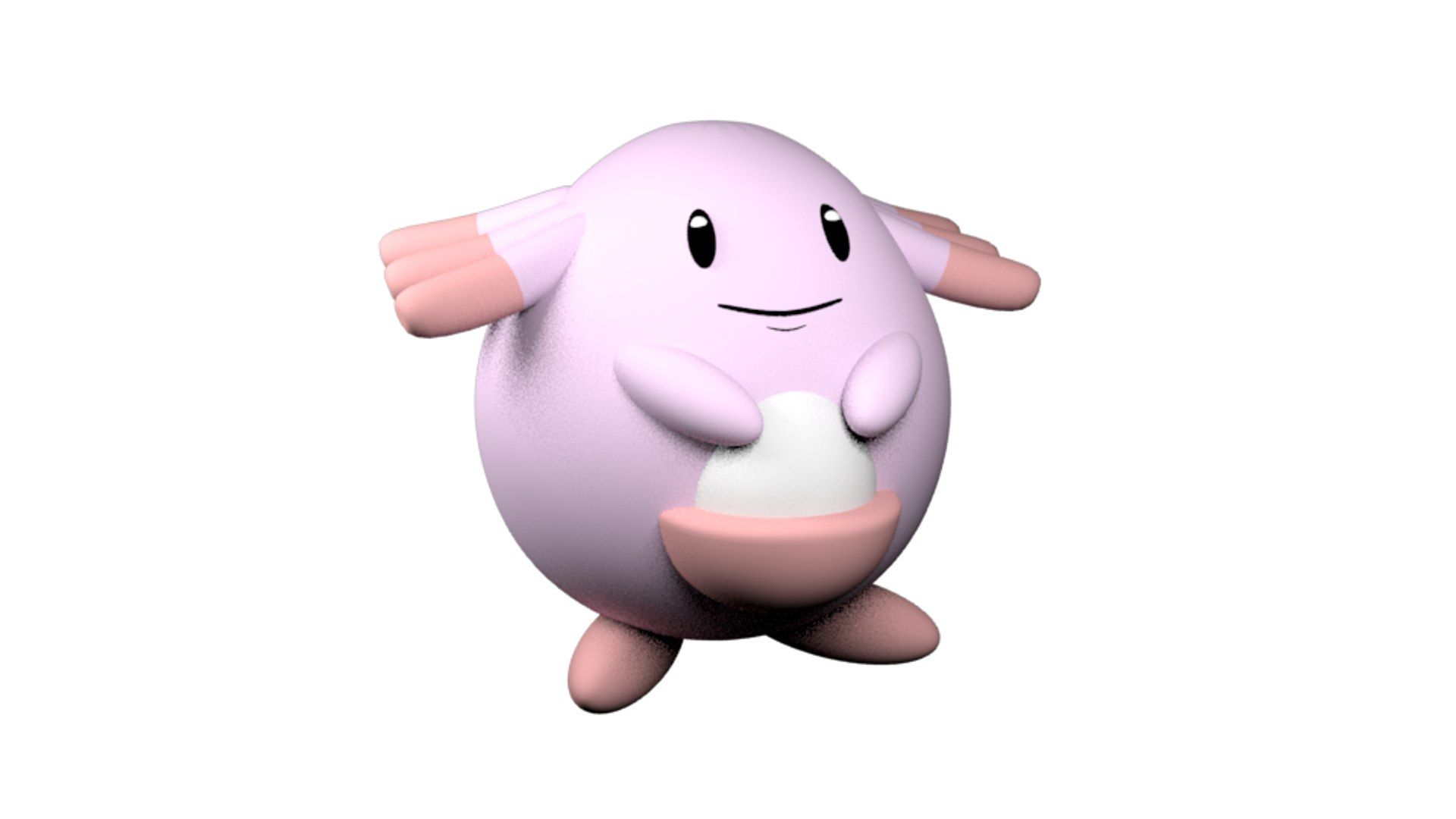 1920x1080 3D chansey pokemon model