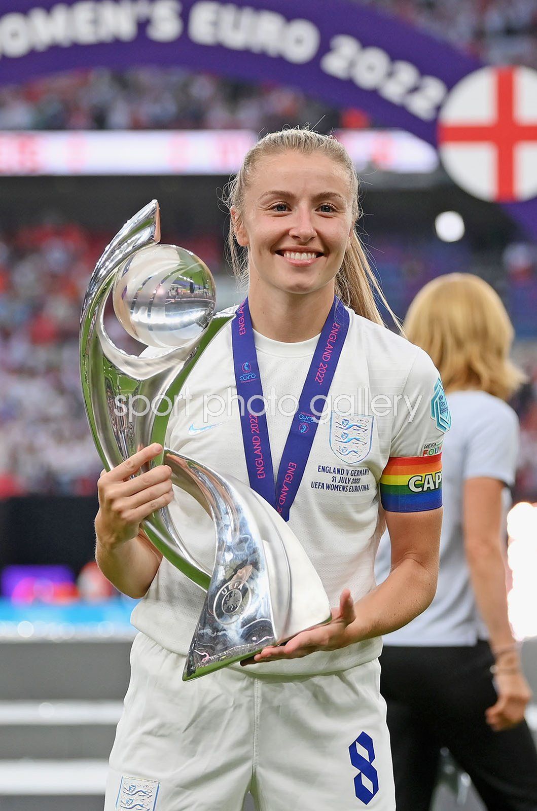 1059x1600 Leah Williamson England winning captain v Germany Women's EURO 2022 Image