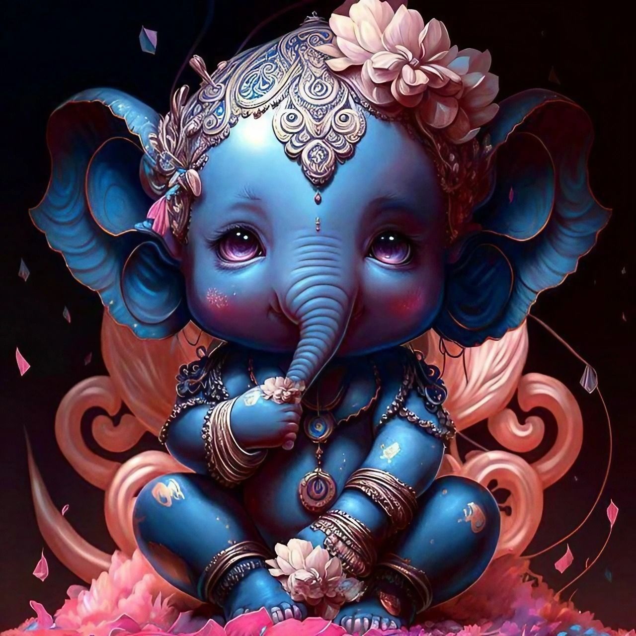 Ganesh Cartoon Wallpapers - Top Free Ganesh Cartoon Backgrounds ...