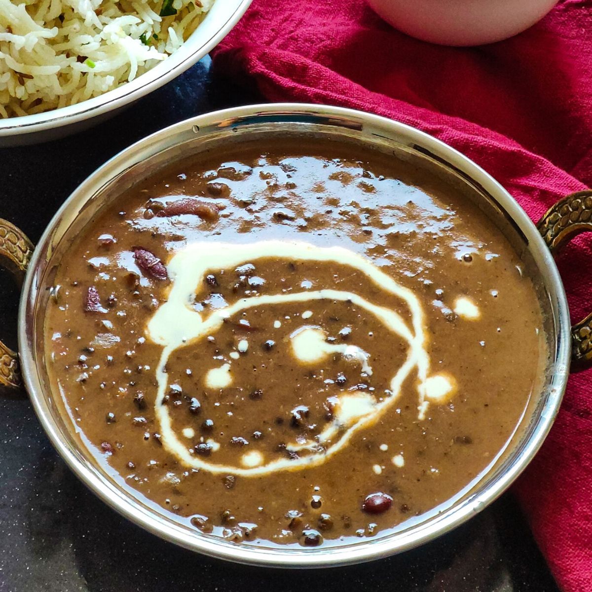 1200x1200 Dal Makhani recipe with vegan notes -tasty & creamy lentil recipe
