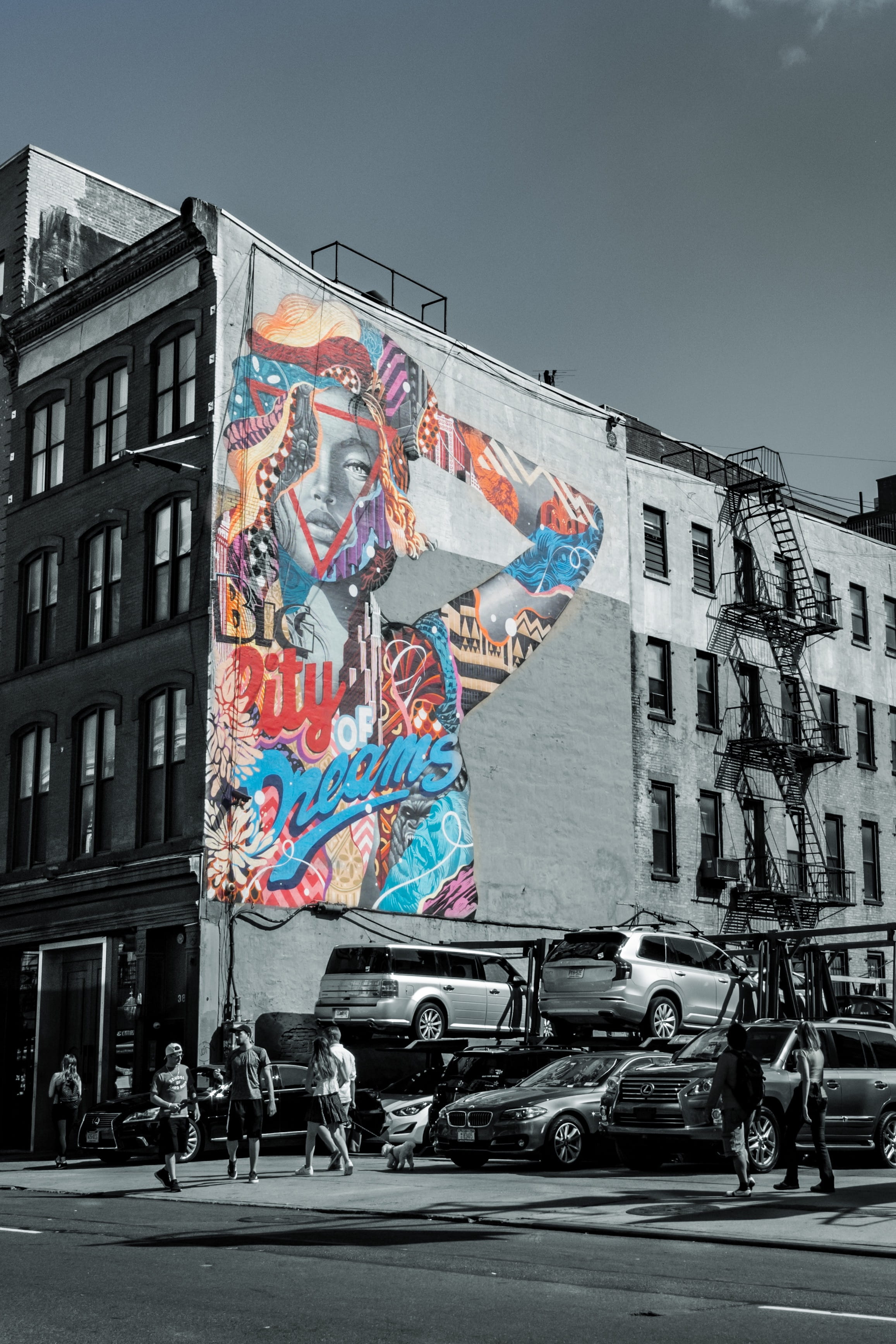 2314x3471 Wallpaper / new york, transportation, little italy, mode of transportation, road, united states, real people, land vehicle, motor vehicle, building, street life, color free download
