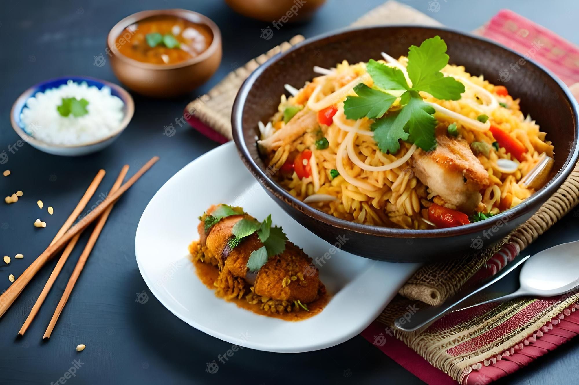 2000x1333 Chicken Curry Noodle Image