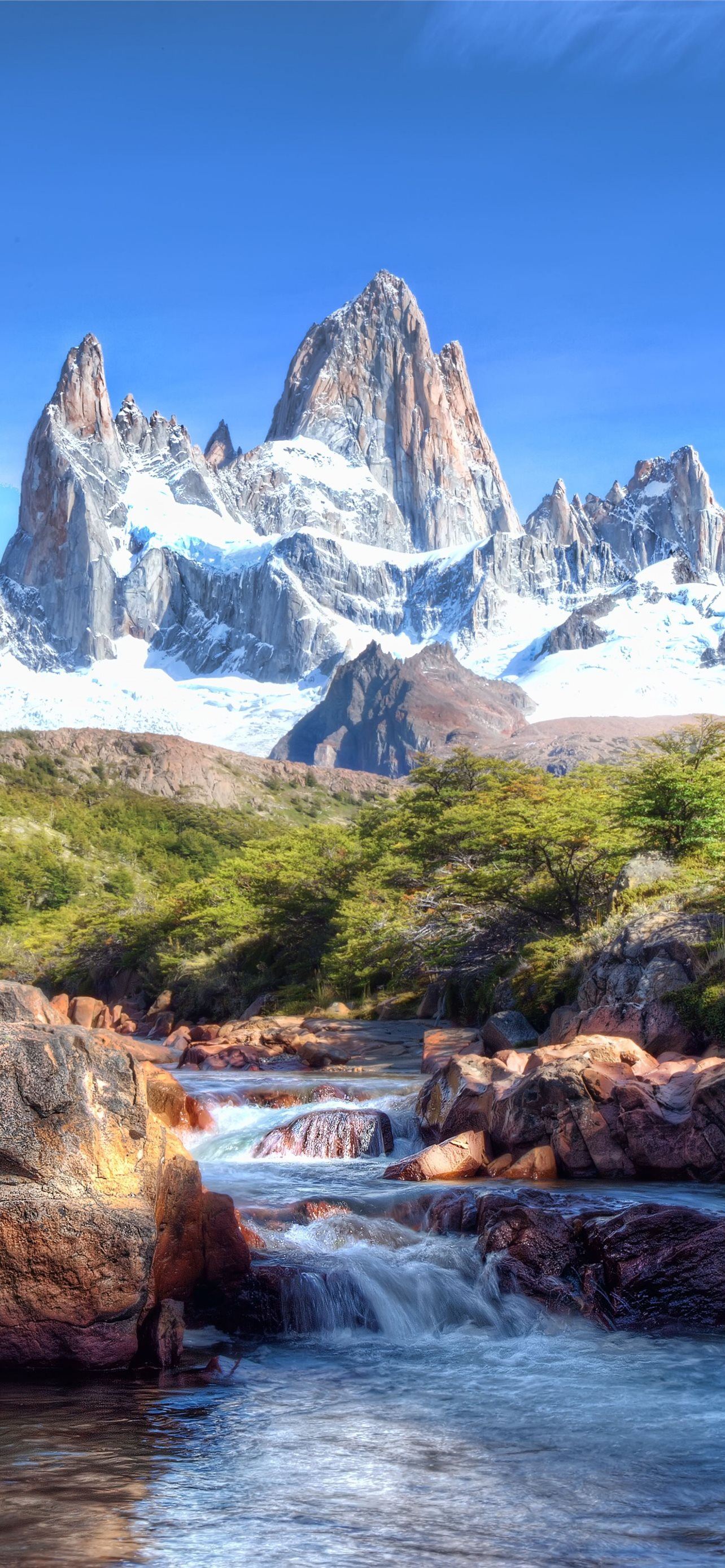 1284x2778 mount fitz roy iPhone Wallpaper Free Download
