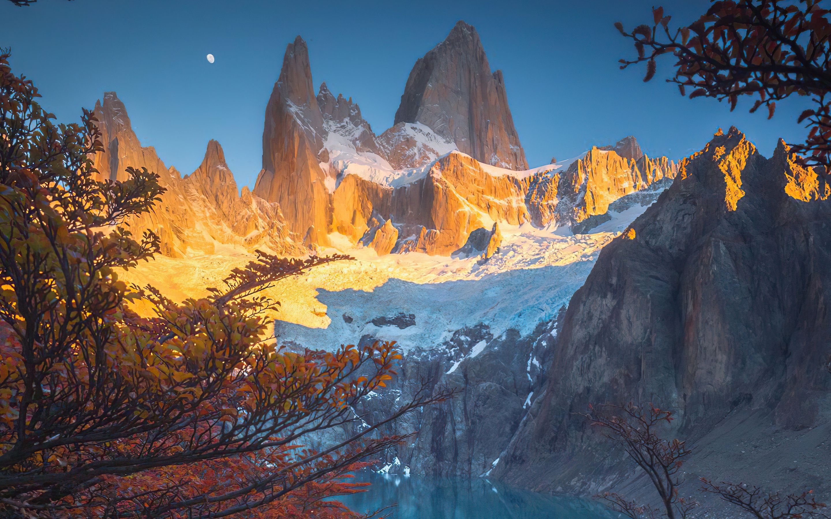 2880x1800 Sunrise Starring Mt Fitz Ro In Patagonia 4k Macbook Pro Retina HD 4k Wallpaper, Image, Background, Photo and Picture