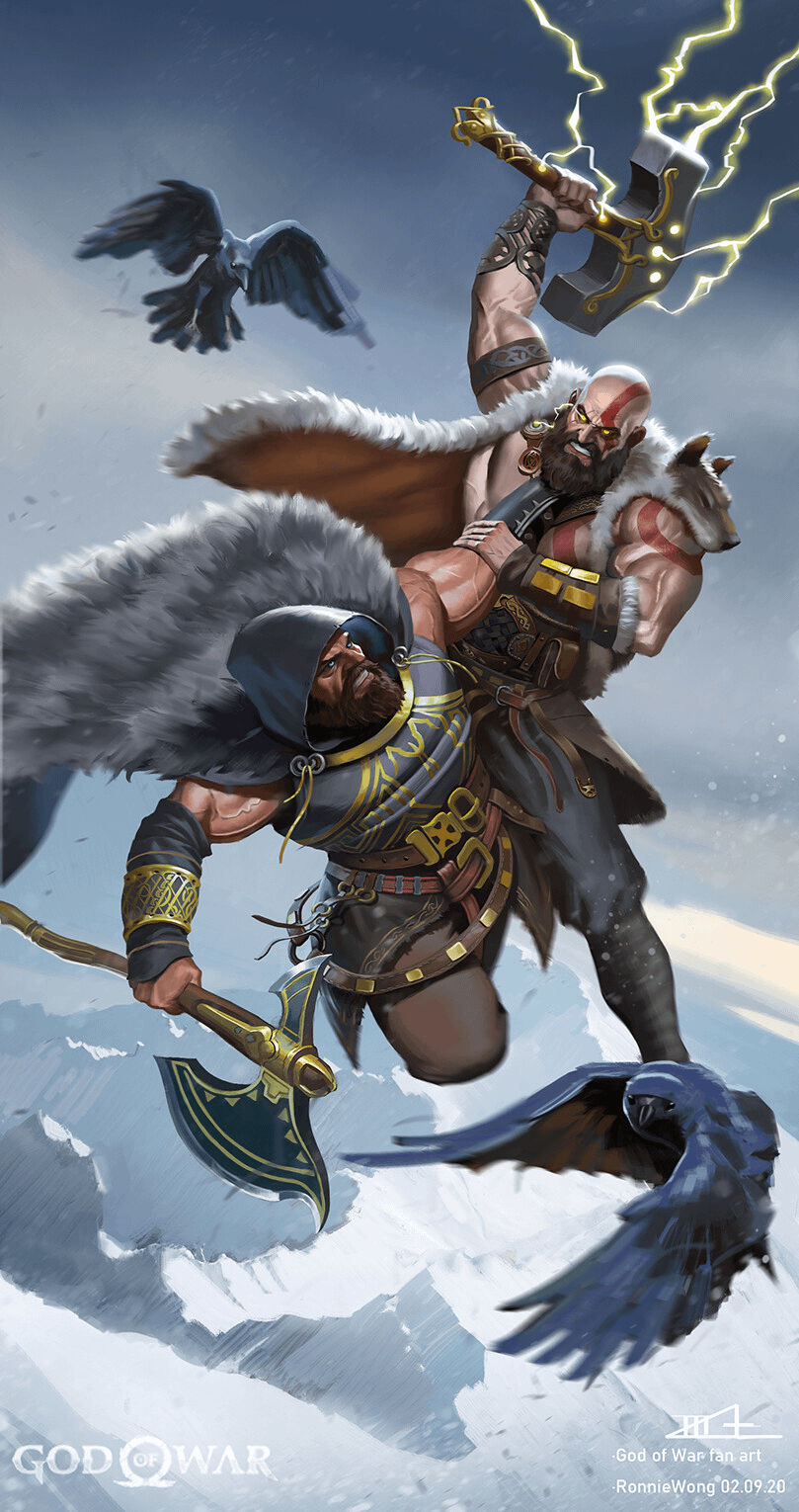 809x1530 Kratos vs Thor⚒️