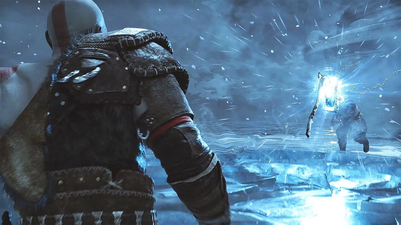 1280x720 Kratos vs Thor Boss Fight God of War Ragnarok NEW Gameplay 4K PS5