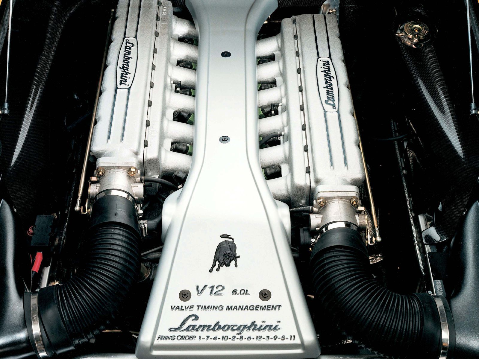 1600x1200 Lamborghini engine, V12 engine, Lamborghini diablo