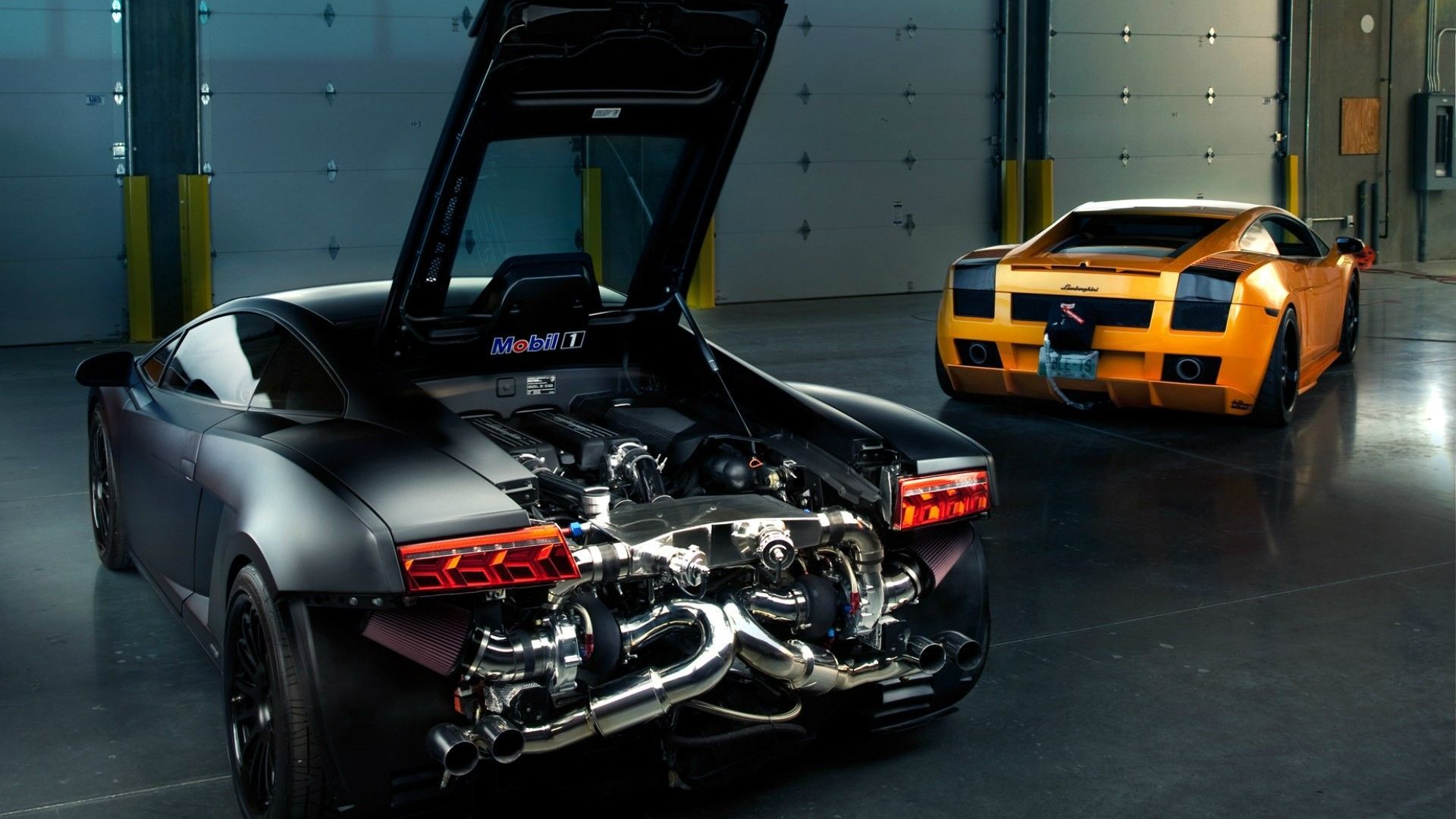 1920x1080 Lamborghini Gallardo Turbo Engine Matte engines supercar supercars wallpaperx1080